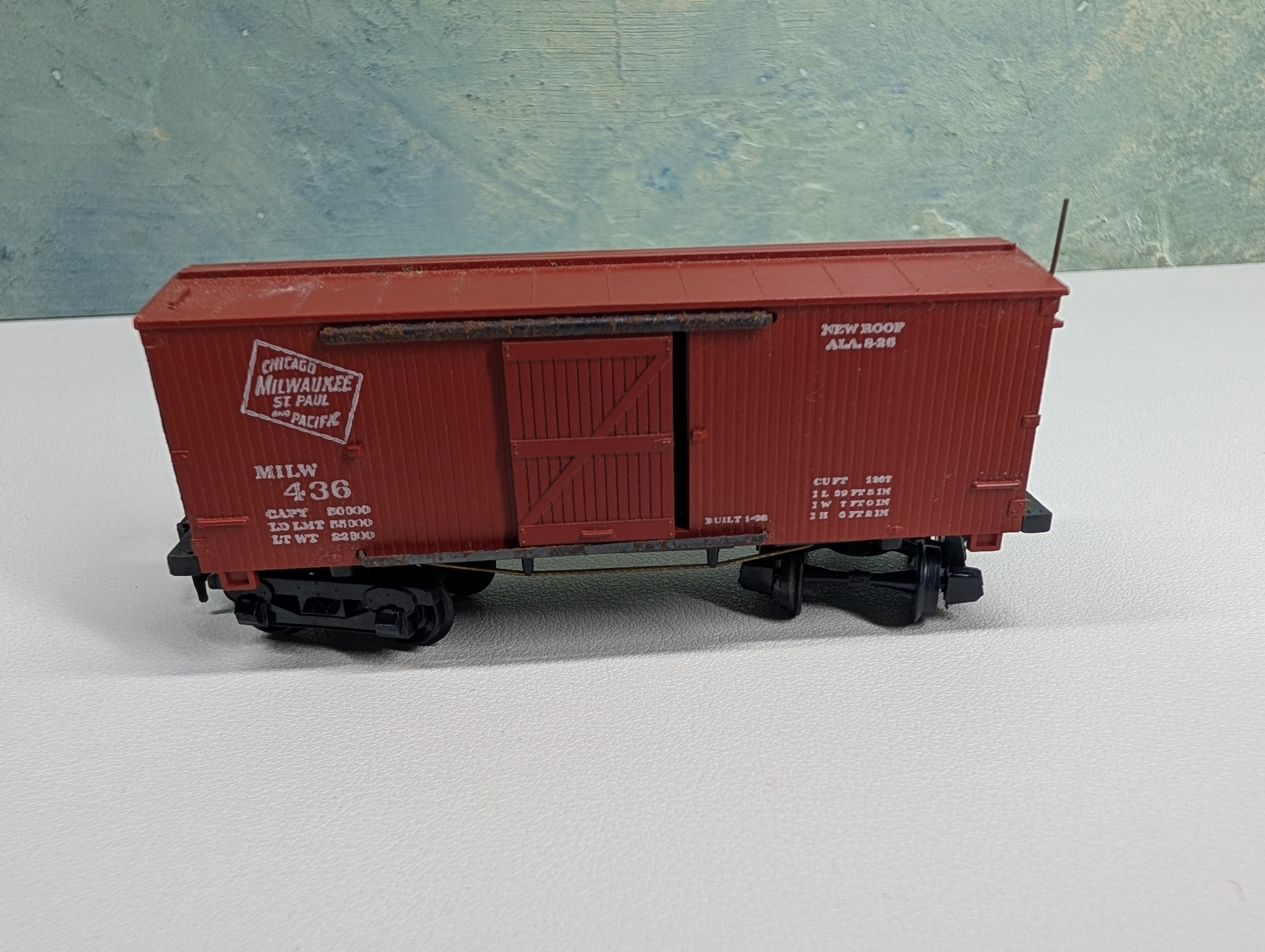 USED Mantua HO Scale Wooden Box Car MILW #436