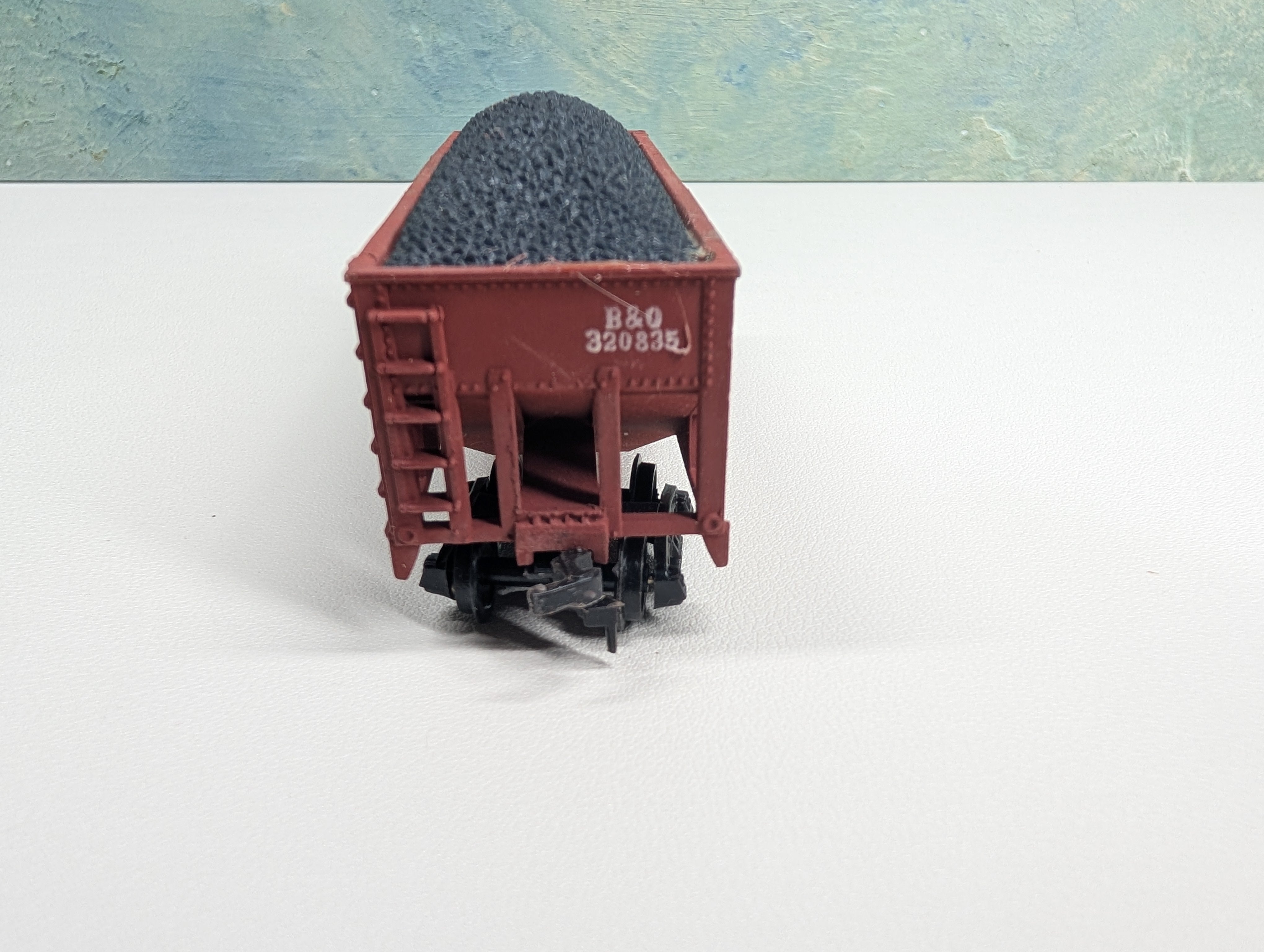 USED Life-Like HO Scale 2 Bay Hopper Baltimore and Ohio B&O #320835