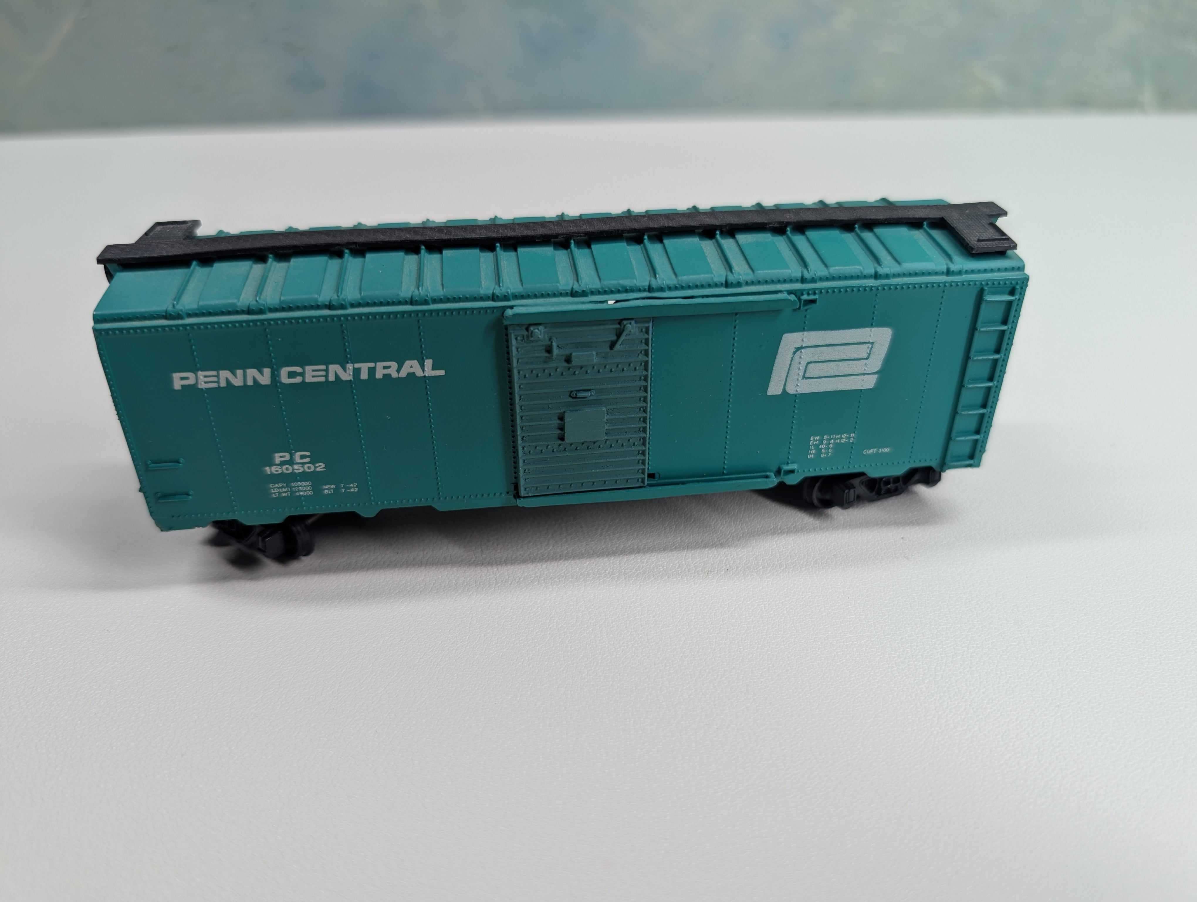 USED Bachmann HO Scale 40' Box Car Penn Central PC #160502