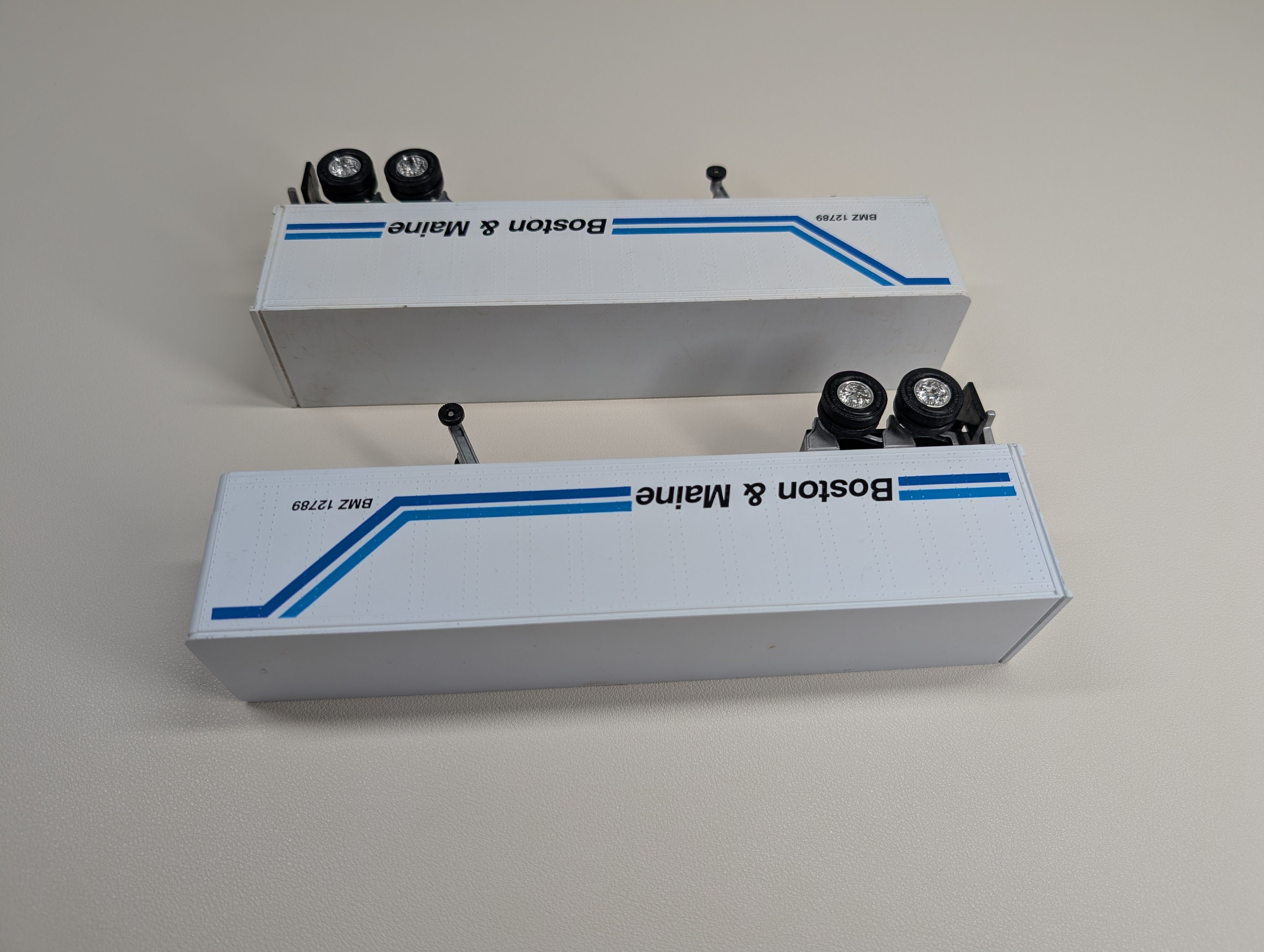 USED Lionel O Set of Trailers Boston & Maine BMZ #12789 (2 pcs)