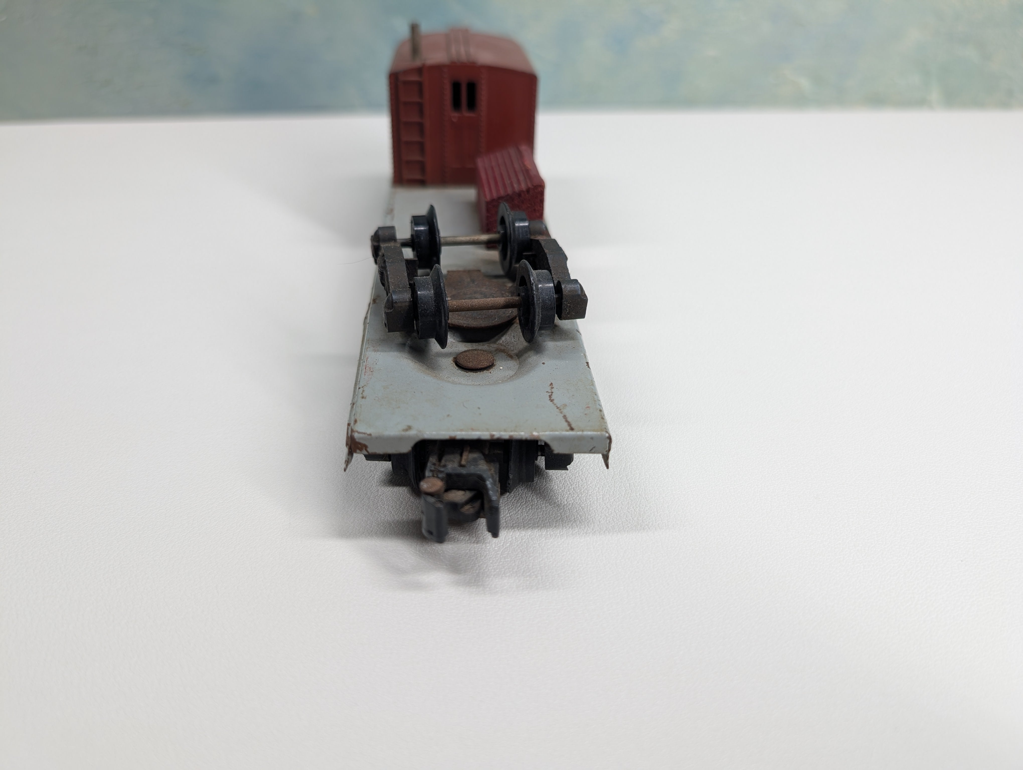 USED American Flyer S Scale Boom Car, Work Caboose #907