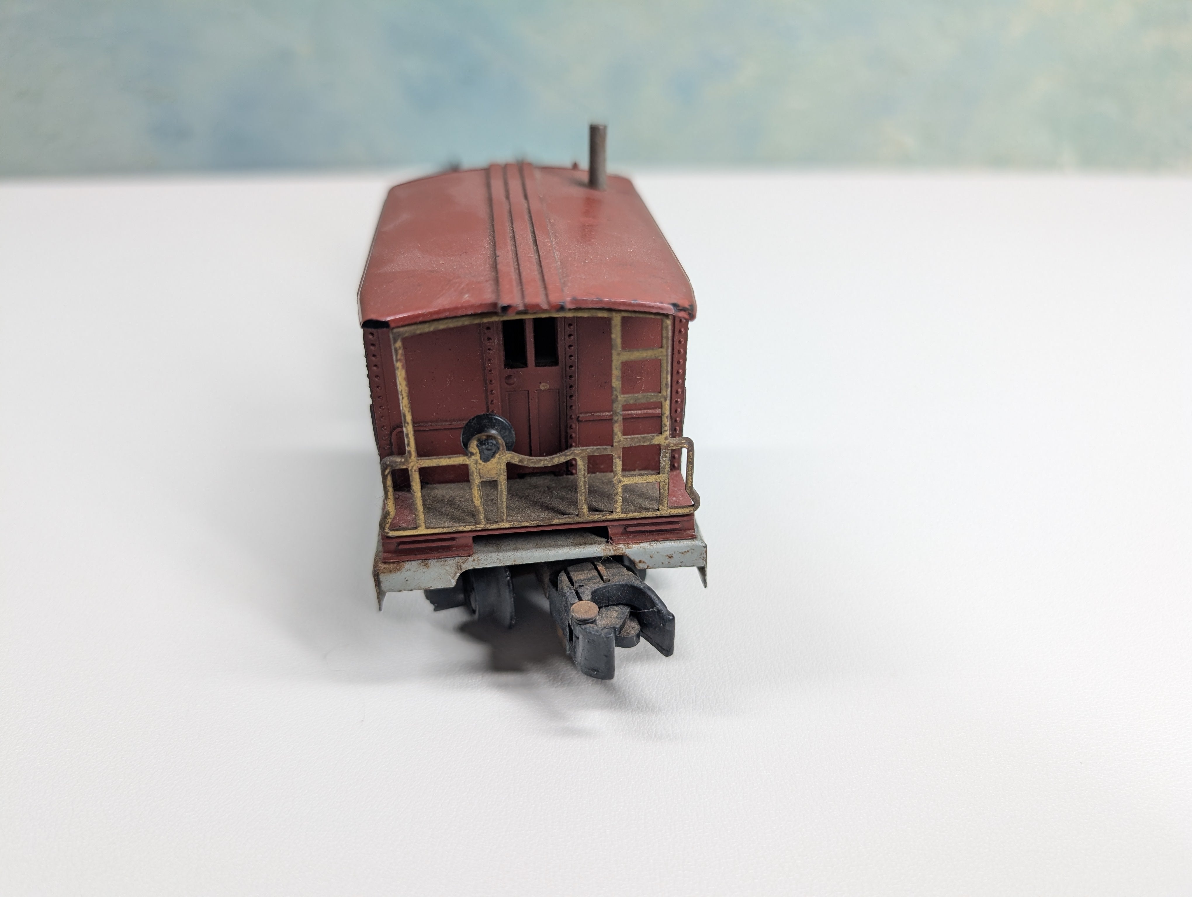 USED American Flyer S Scale Boom Car, Work Caboose #907