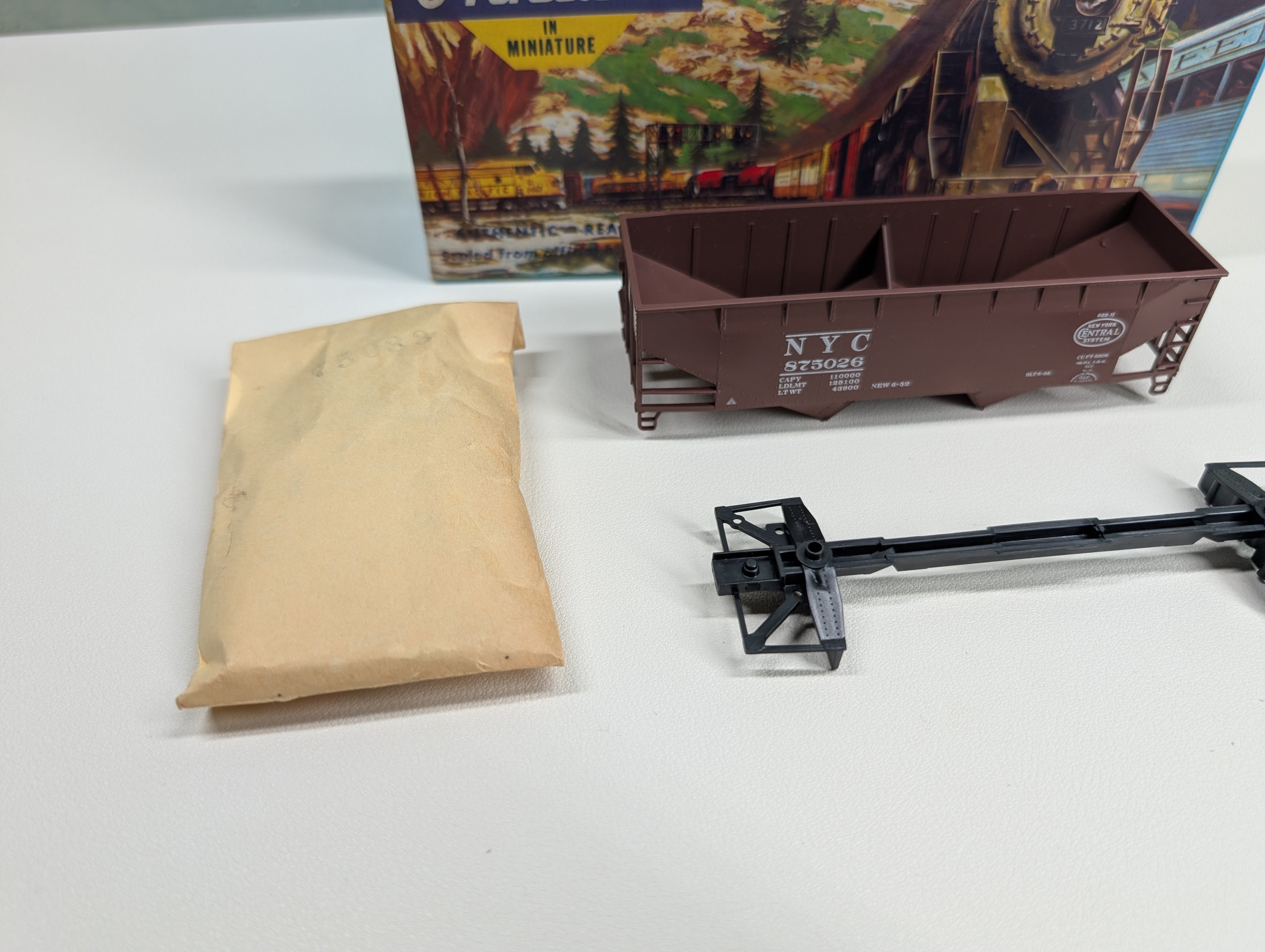 USED Athearn HO Scale 2 Bay Hopper New York Central NYC #875026