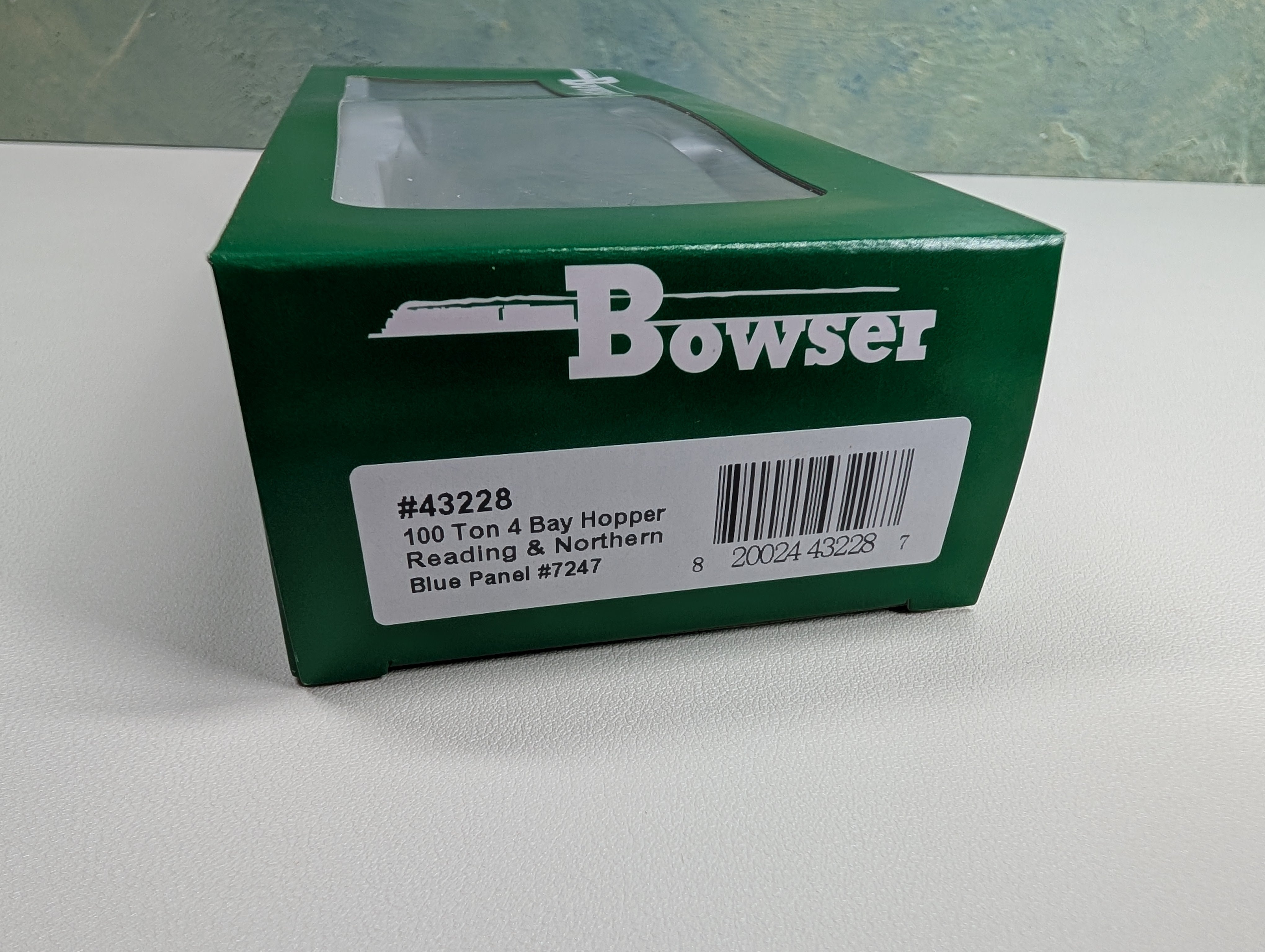 Bowser 43228 HO Scale 100 Ton 4 Bay Hopper Reading & Northern RBMN #7247 Blue Panel