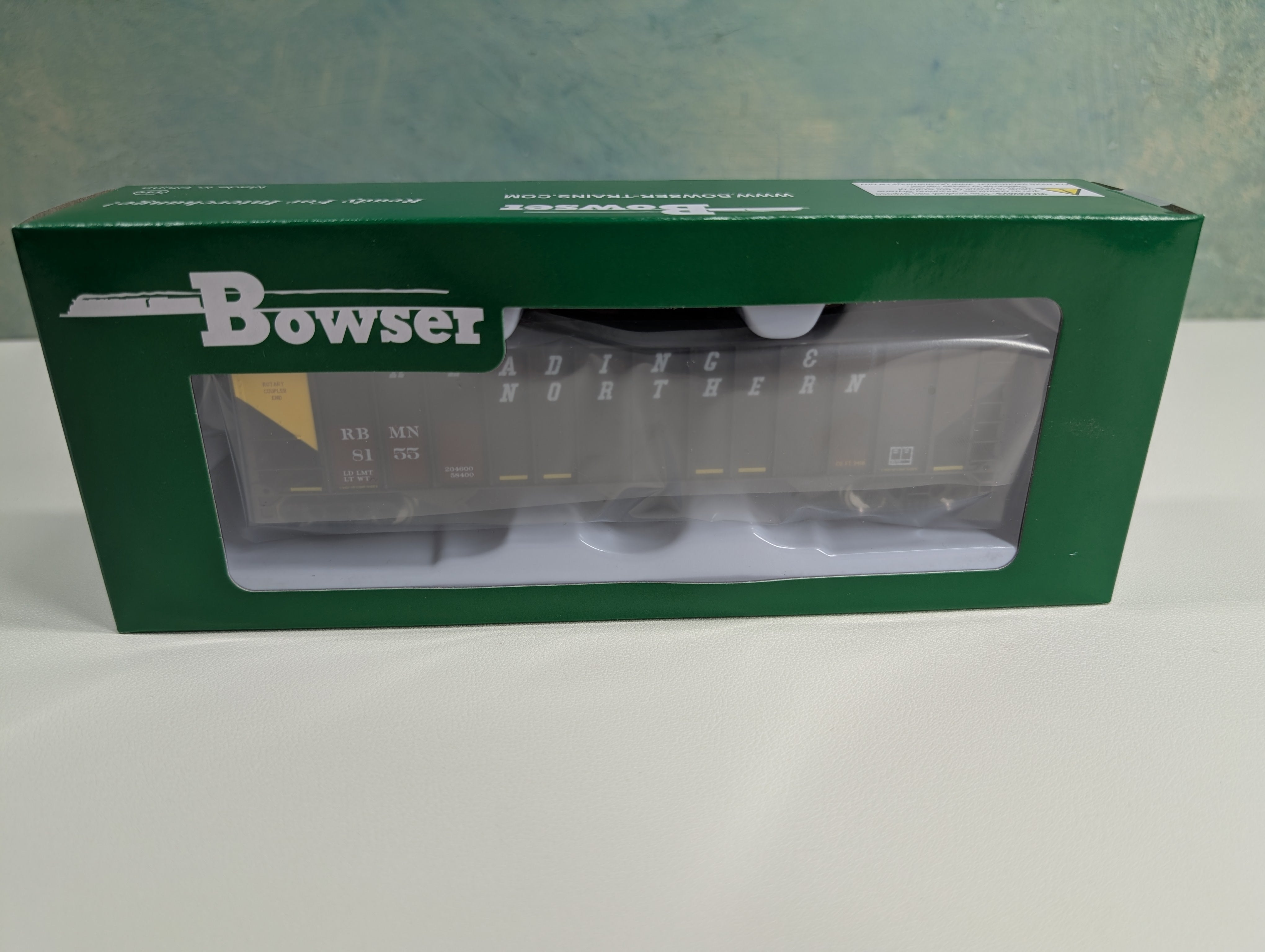 Bowser 43538 HO Scale 100 Ton 4 Bay Hopper Reading & Northern RBMN #8155 ex-PPL