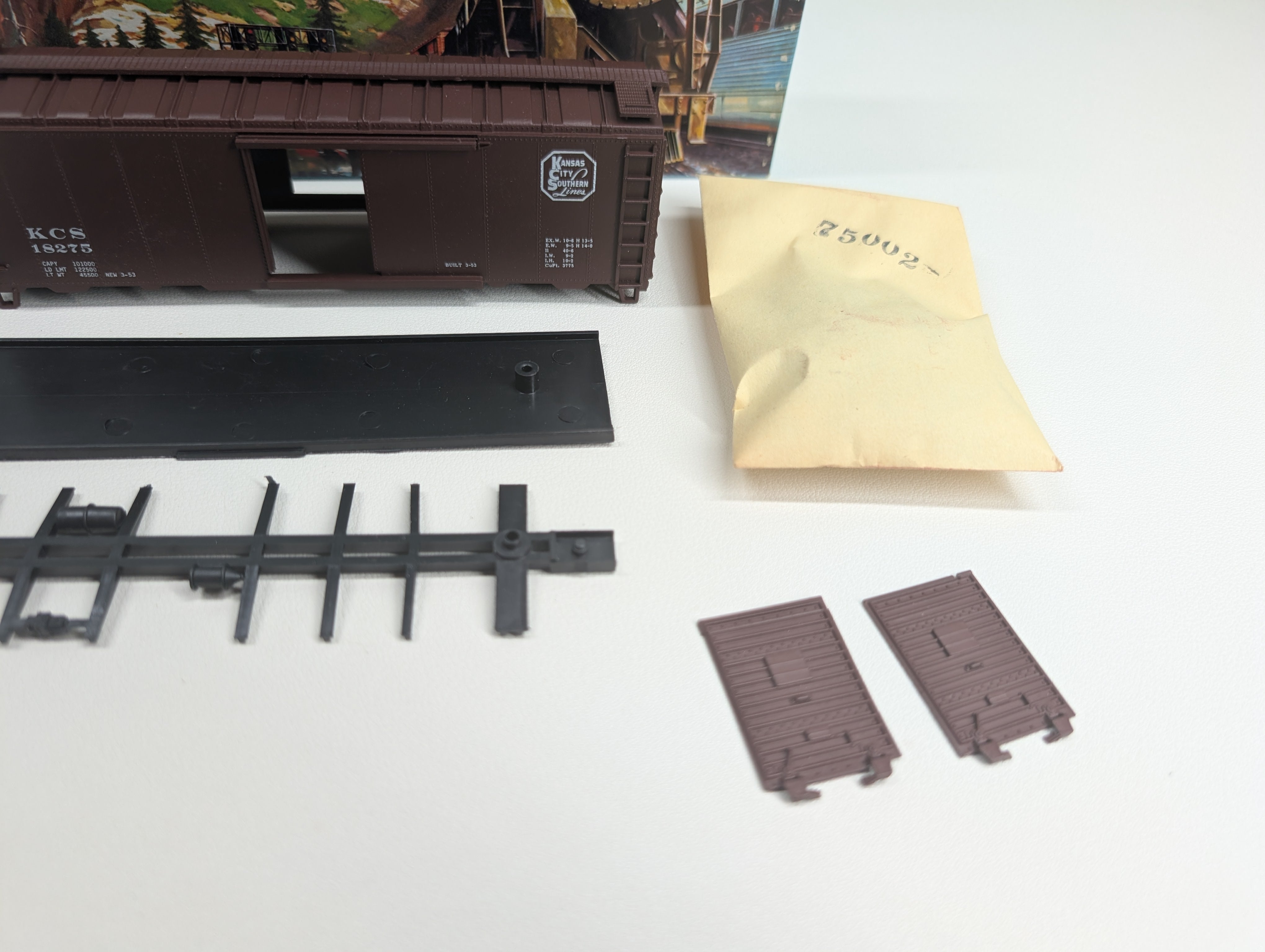 USED Athearn HO Scale 40' Box Car Kansas City Southern KCS #18275 Bev-Bel