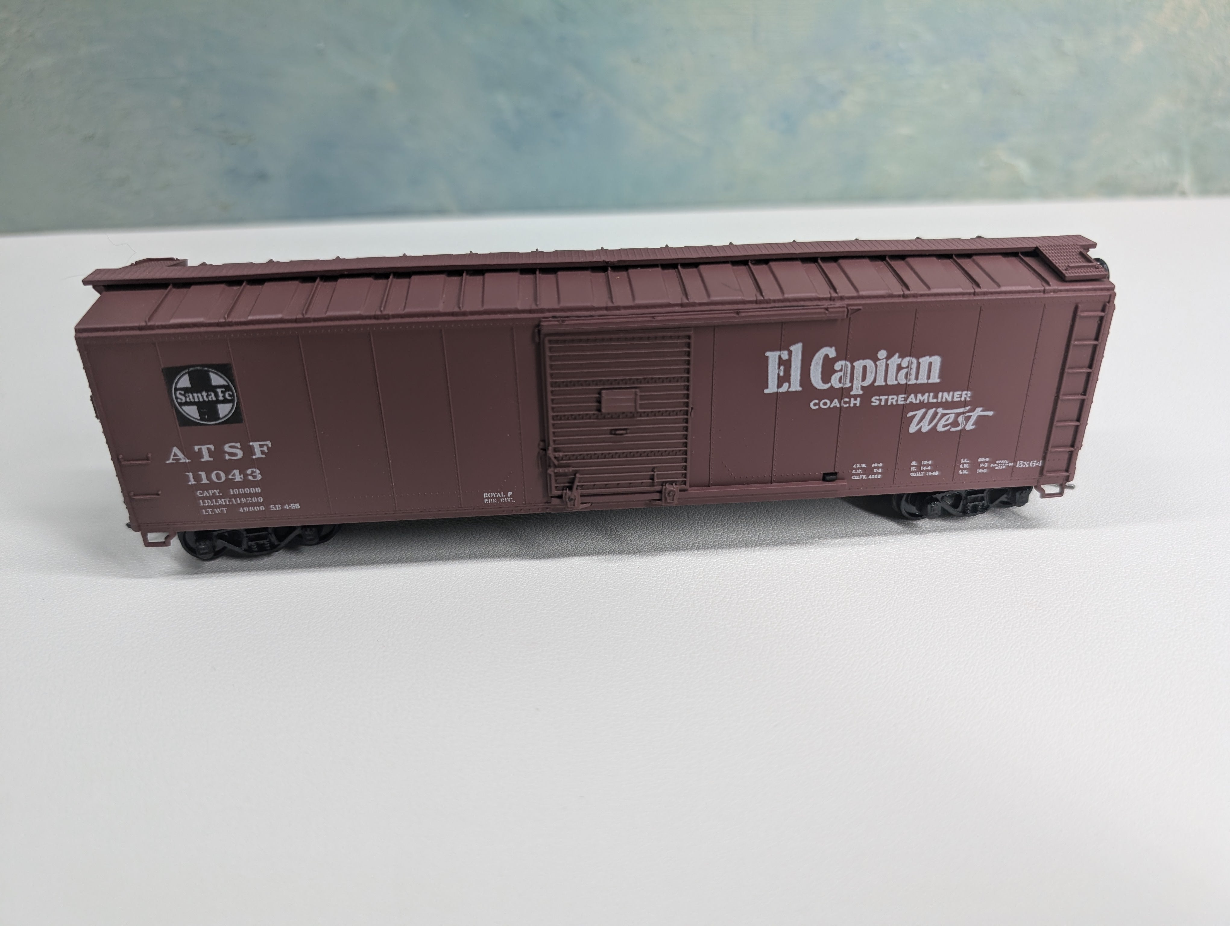 USED Athearn HO Scale 50' Box car Santa Fe ATSF #11043