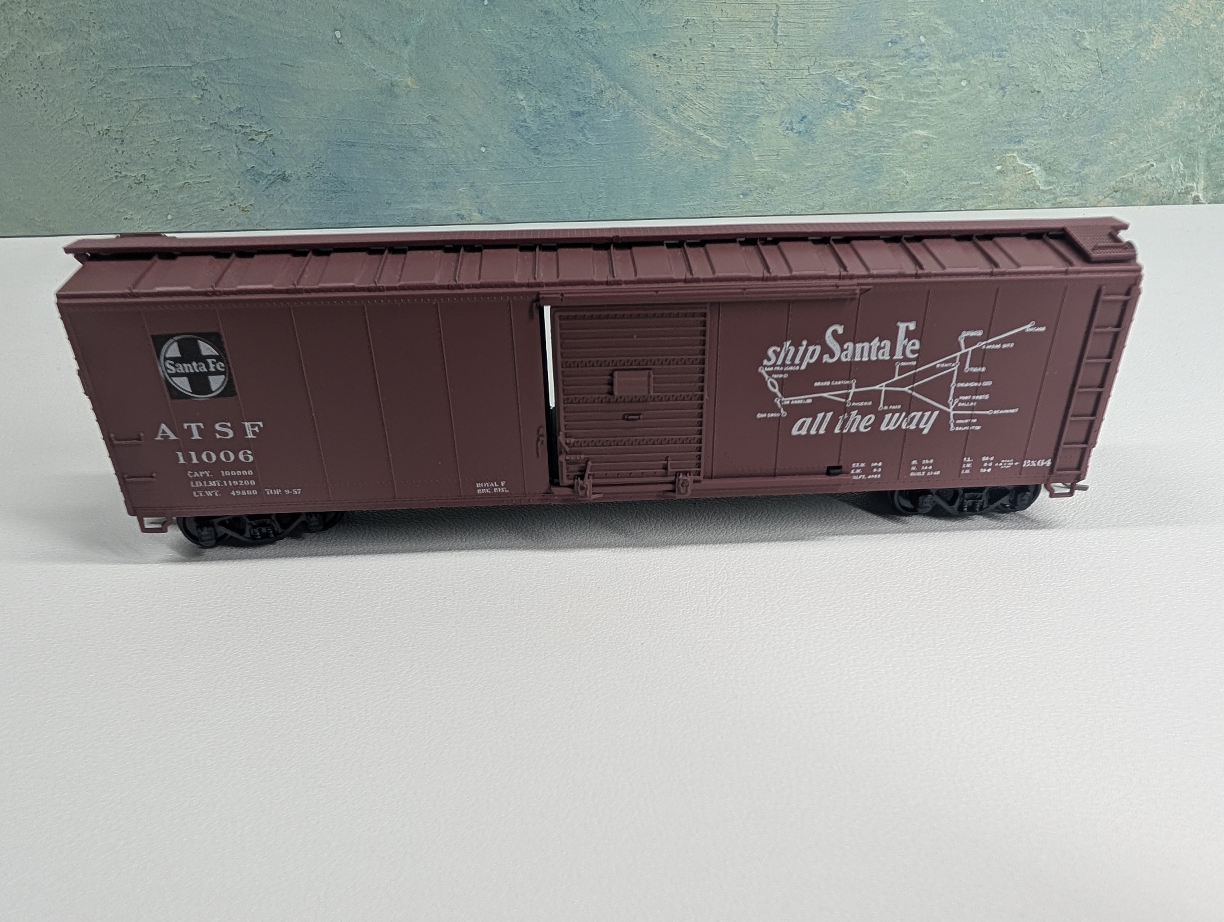 USED Athearn HO Scale 50' Box car Santa Fe ATSF #11006