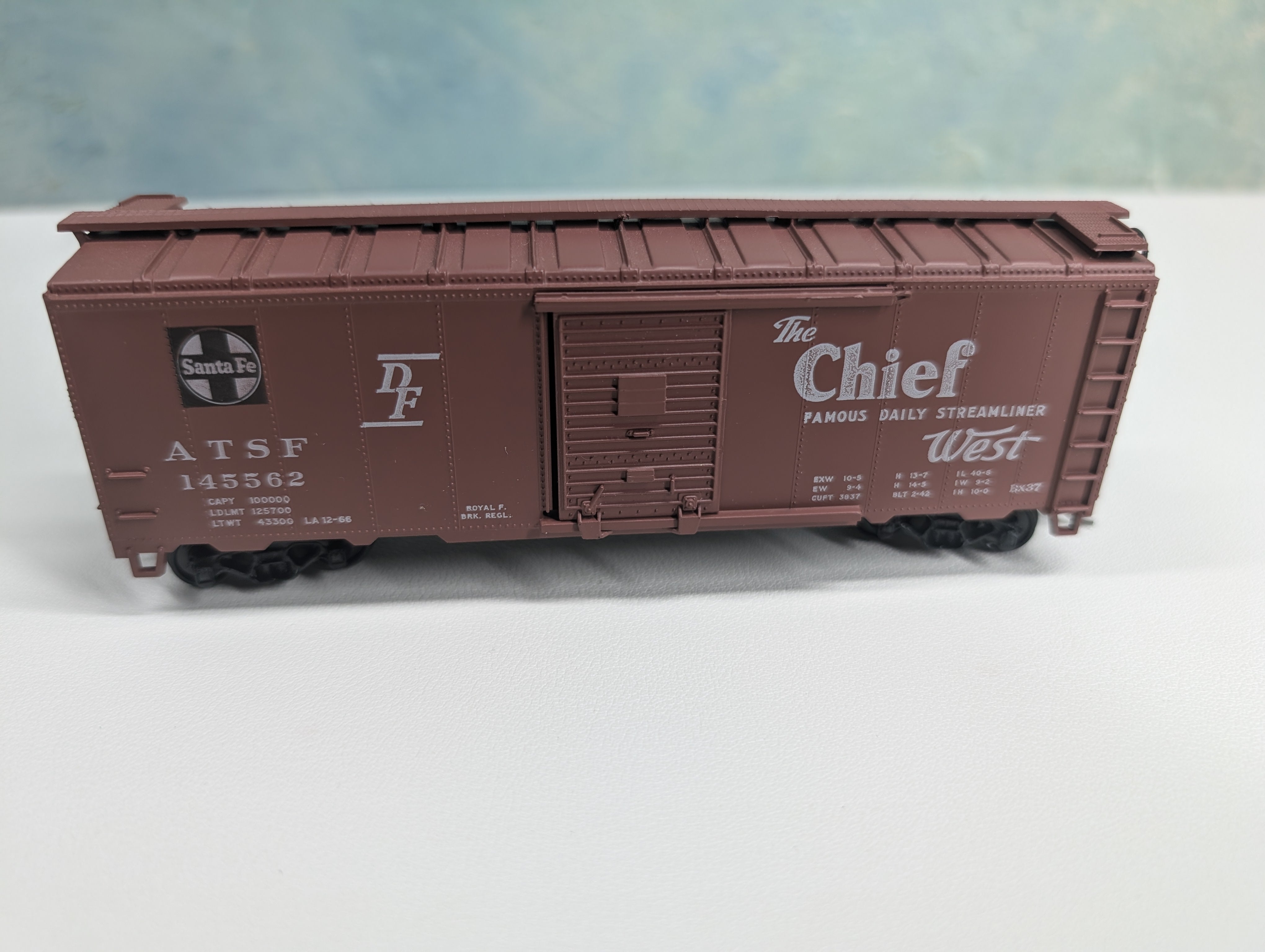 USED Athearn HO Scale 40' Box Car Santa Fe ASF #145562