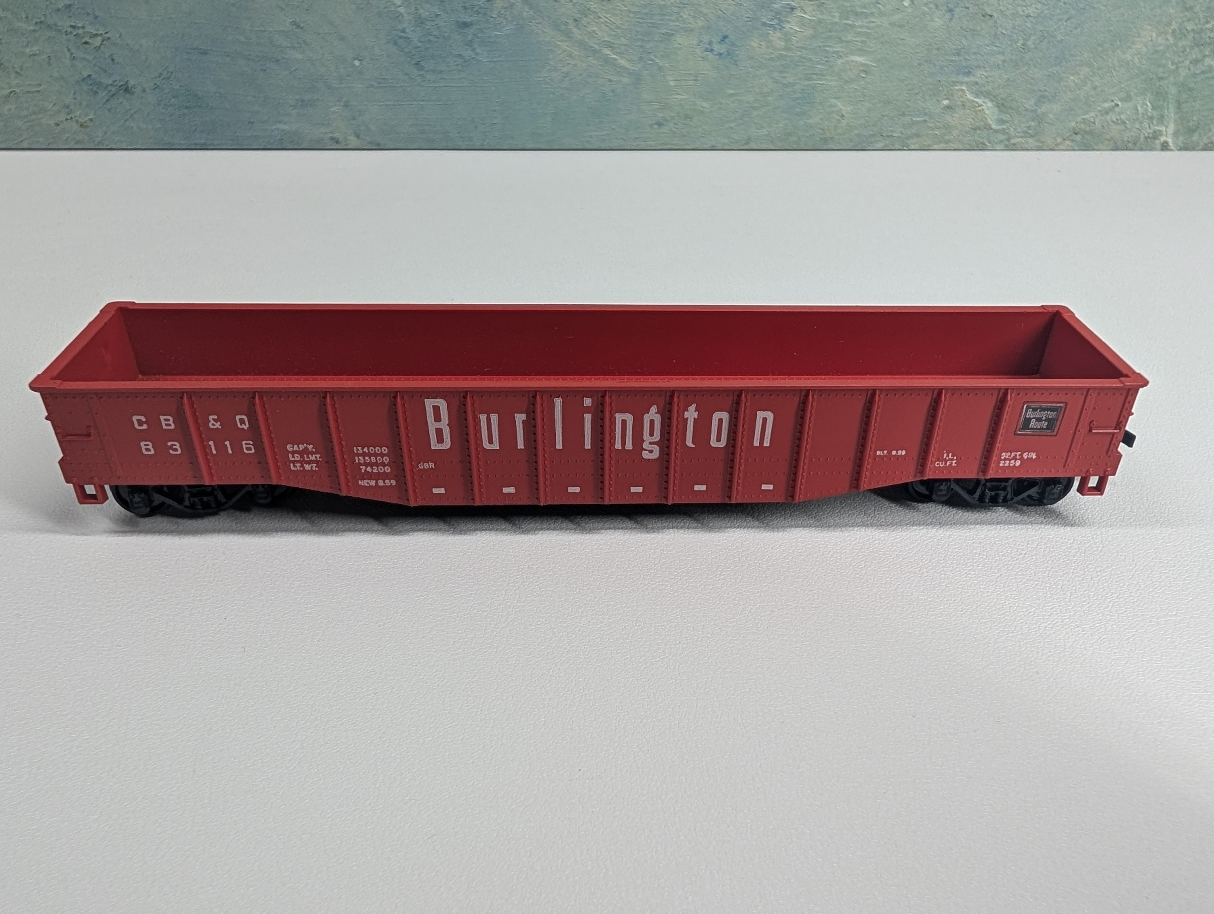 USED Athearn HO Scale Gondola Burlington CB&Q #83116