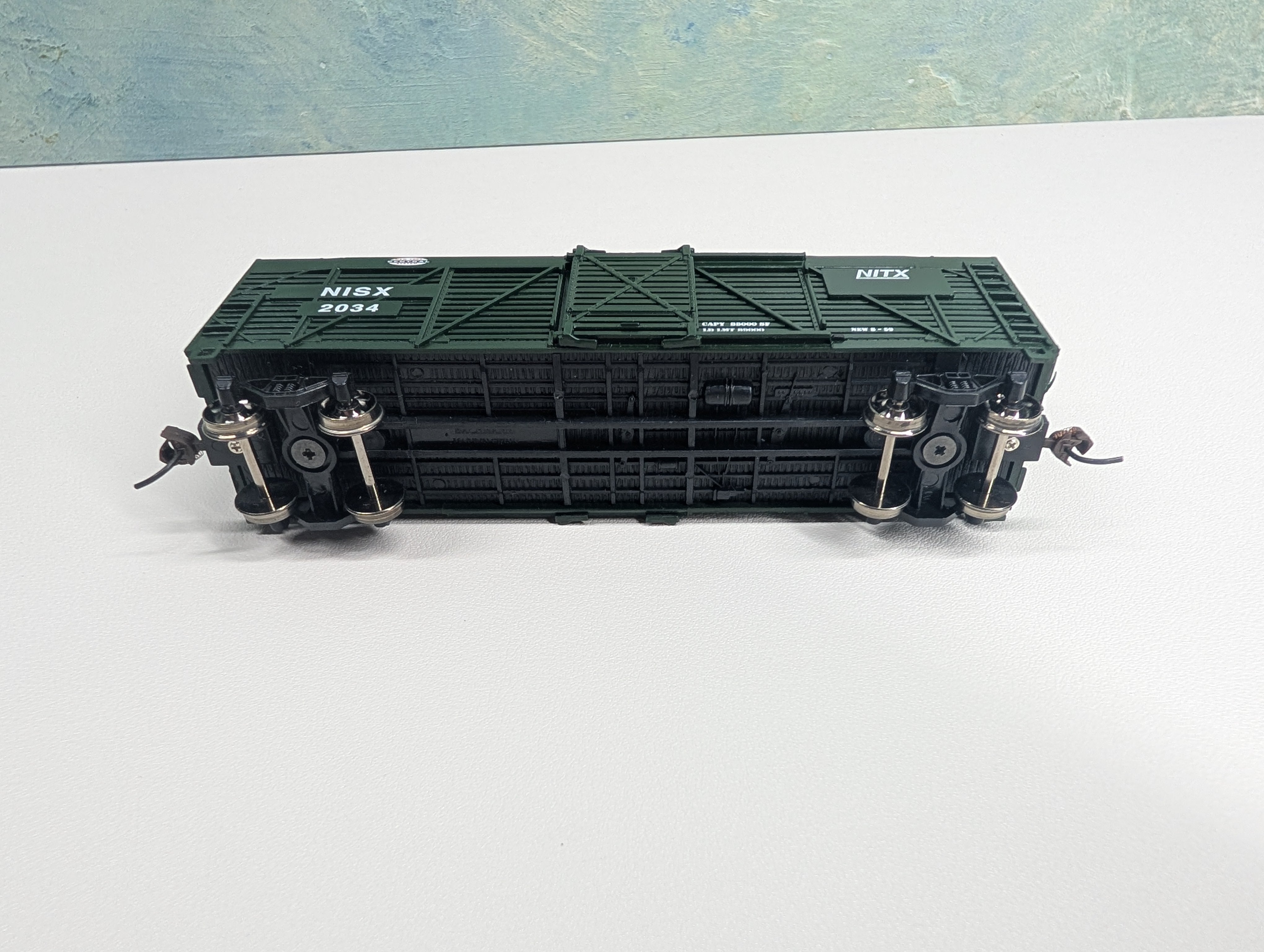 USED Bachmann 18520 HO Scale 40' Cattle Stock Car New York Central NISX #2034