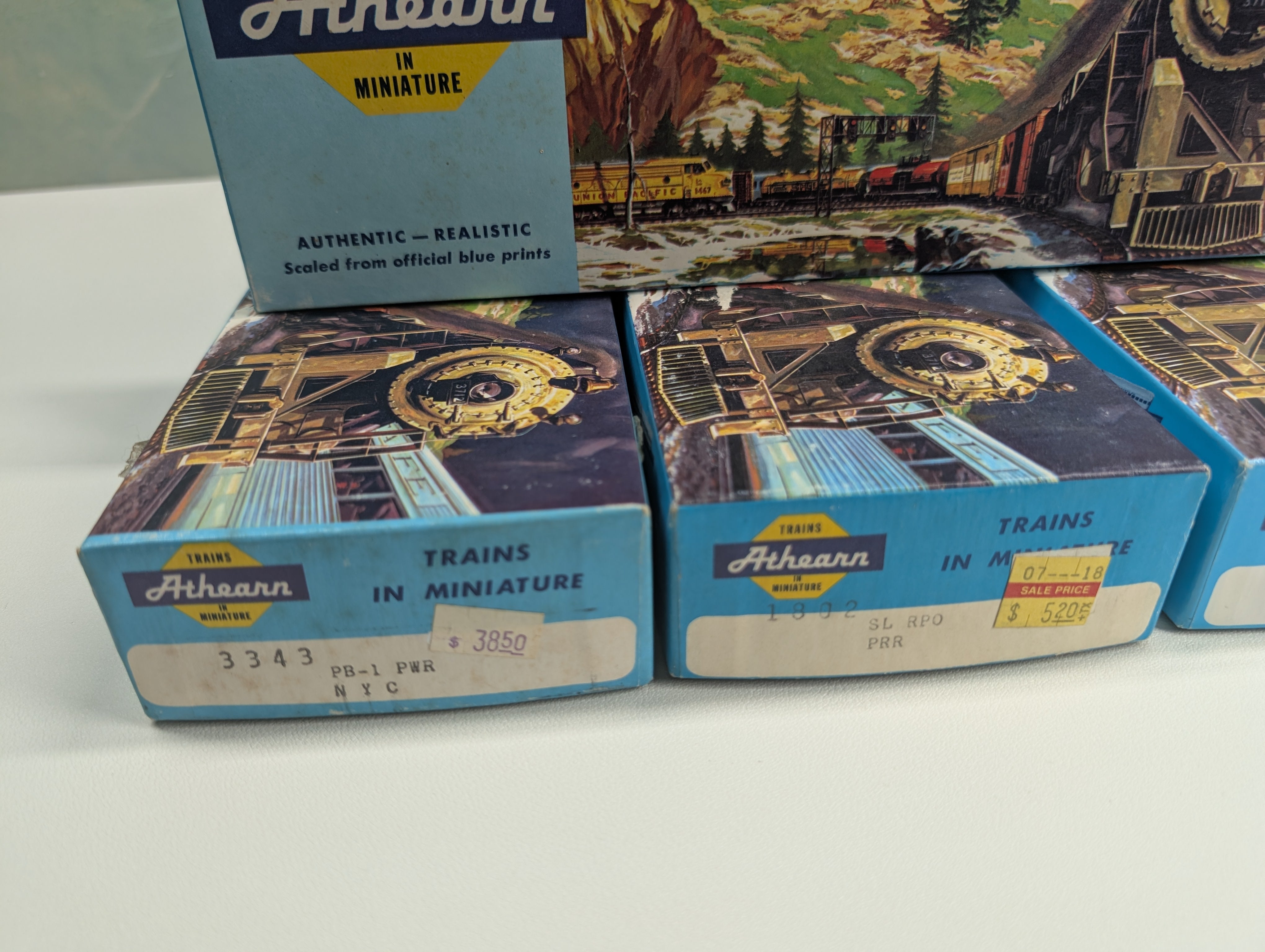 USED Athearn HO Scale Empty Long Boxes for Storage (4 pcs)