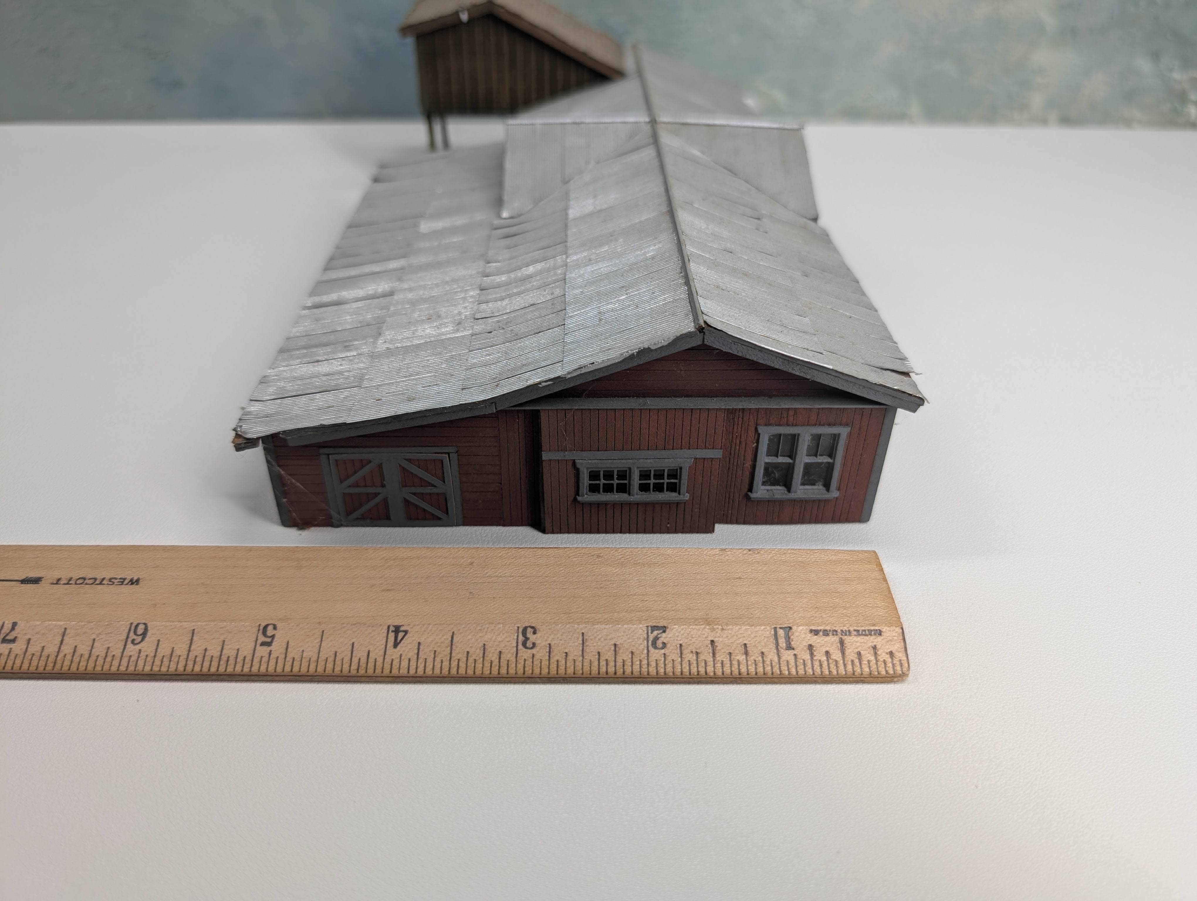 USED HO Scale Lot of Scratch Built Buildings, Barn, Tower, Scratch Built Structures