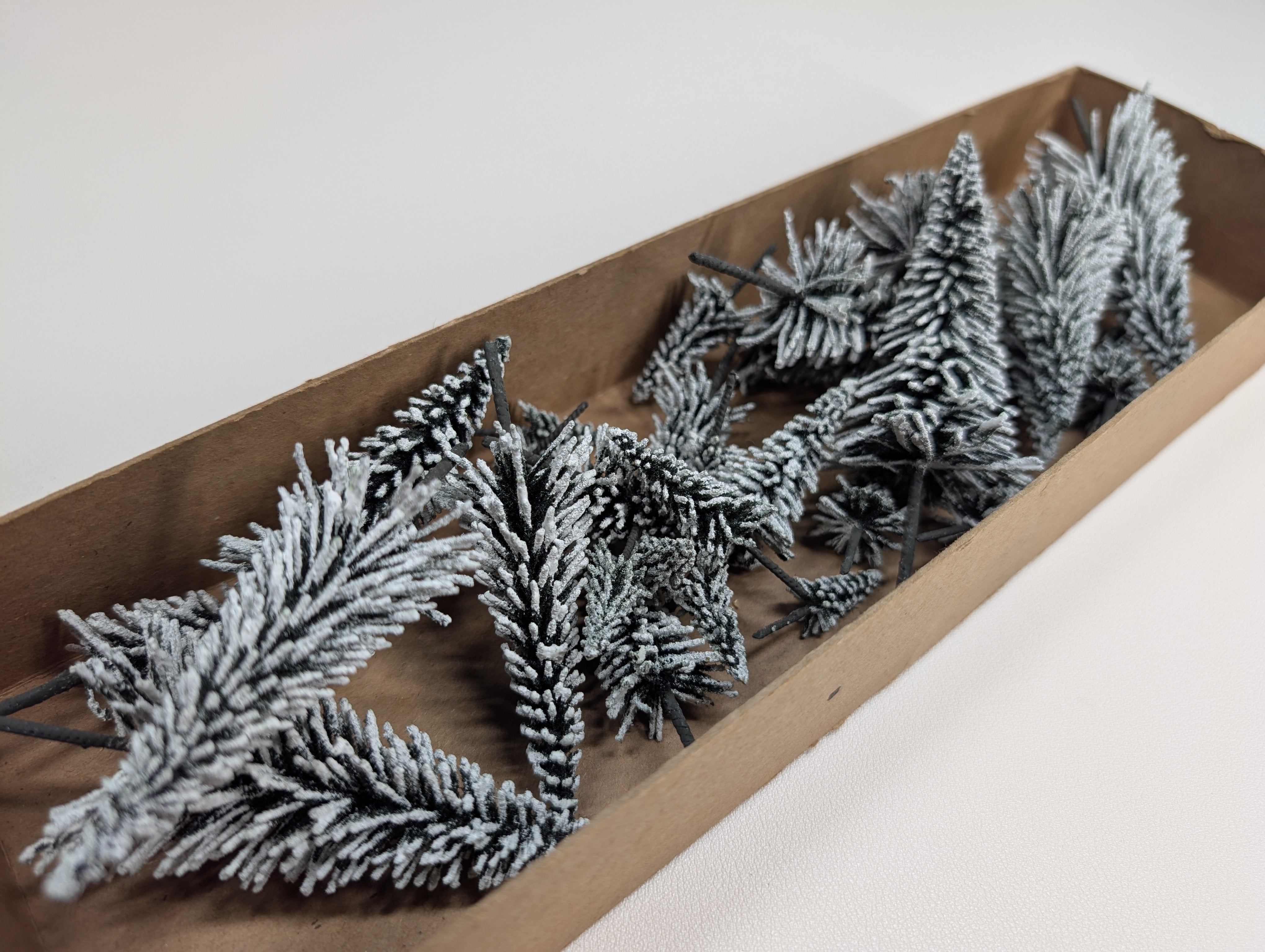 USED MULTI Scale Snow Covered Pine Trees, Various Sizes