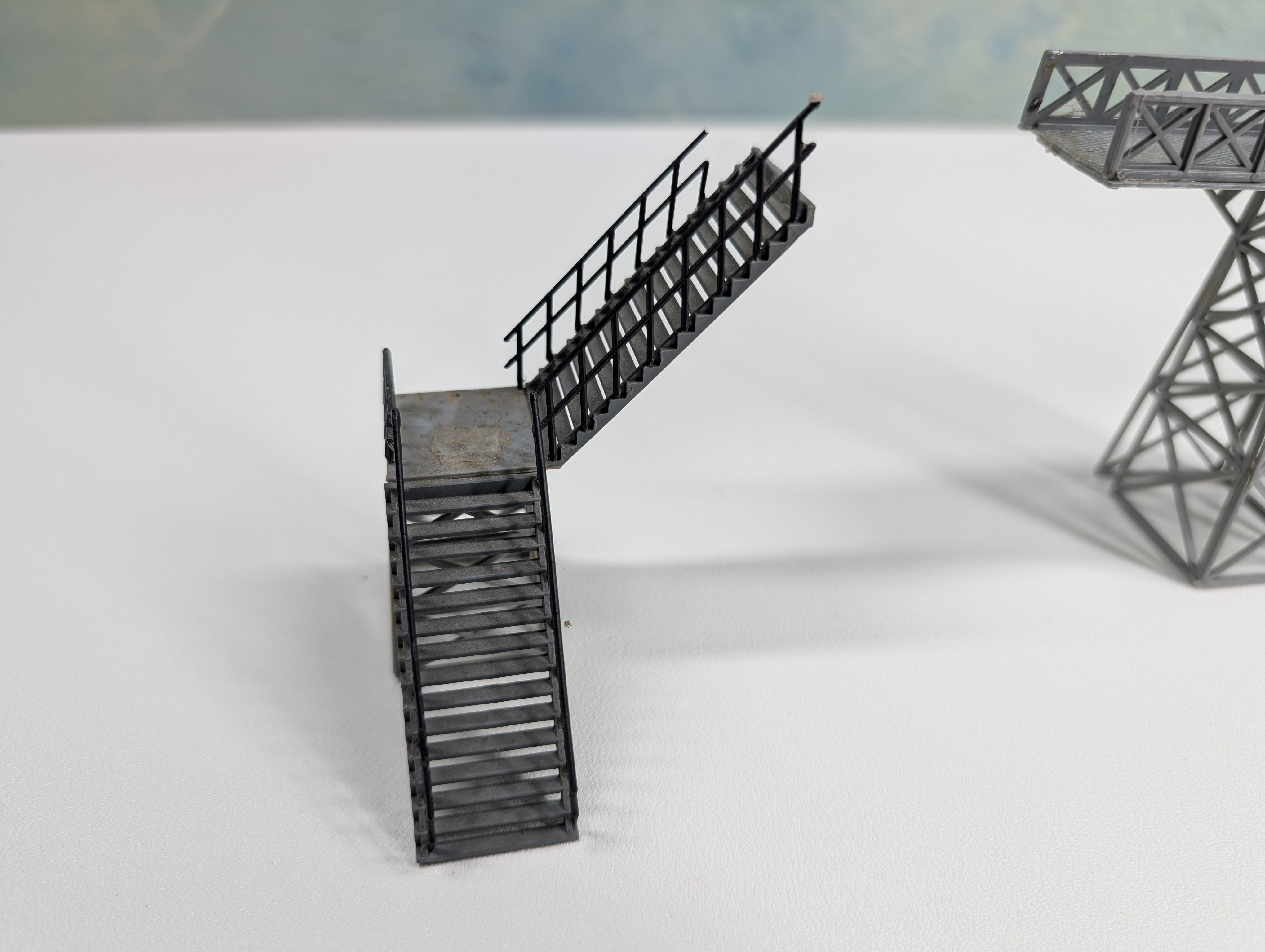 USED HO Scale Parts of a Pedestrian Bridge