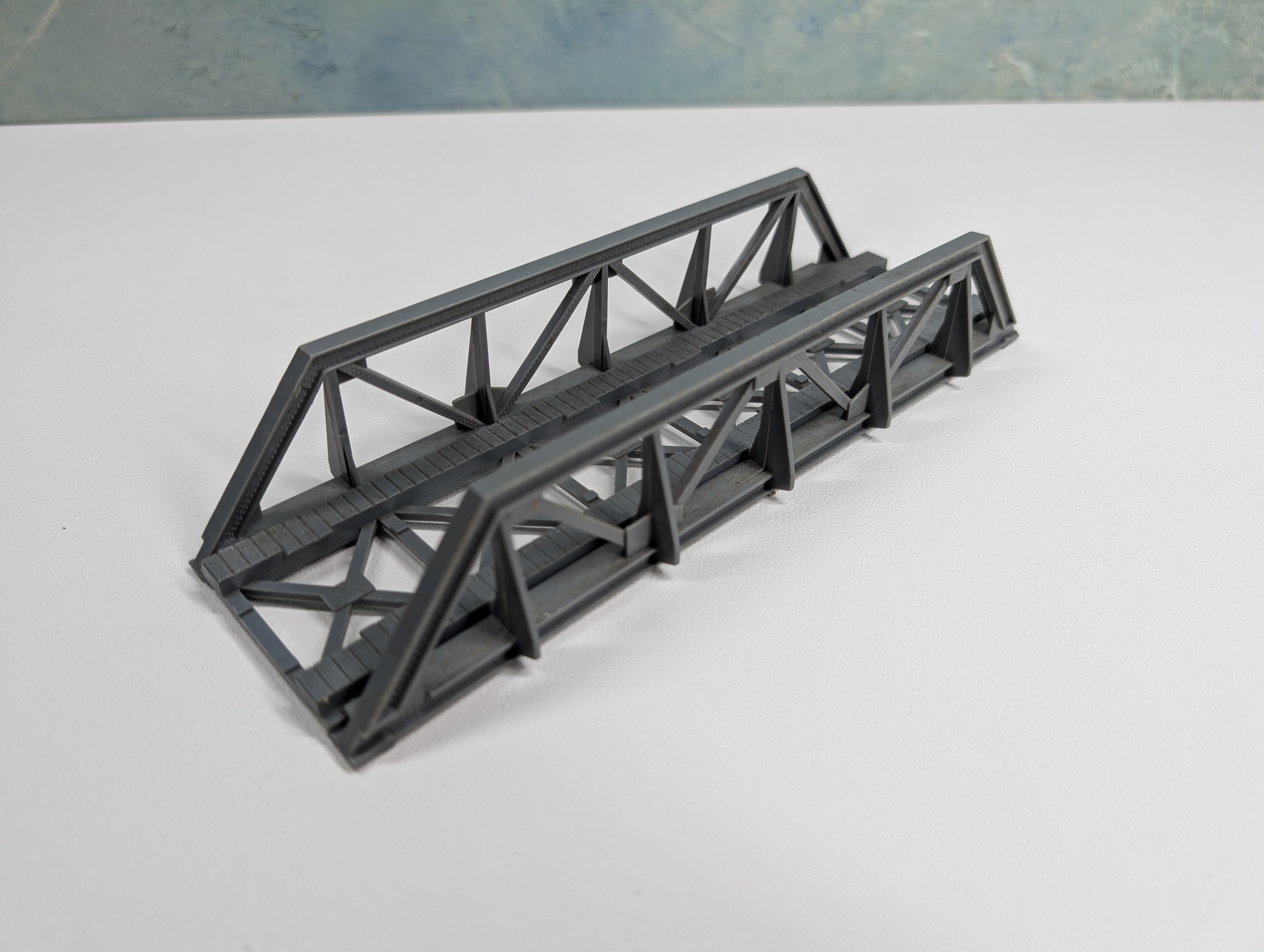 USED Tyco HO Scale Gray Truss Bridge