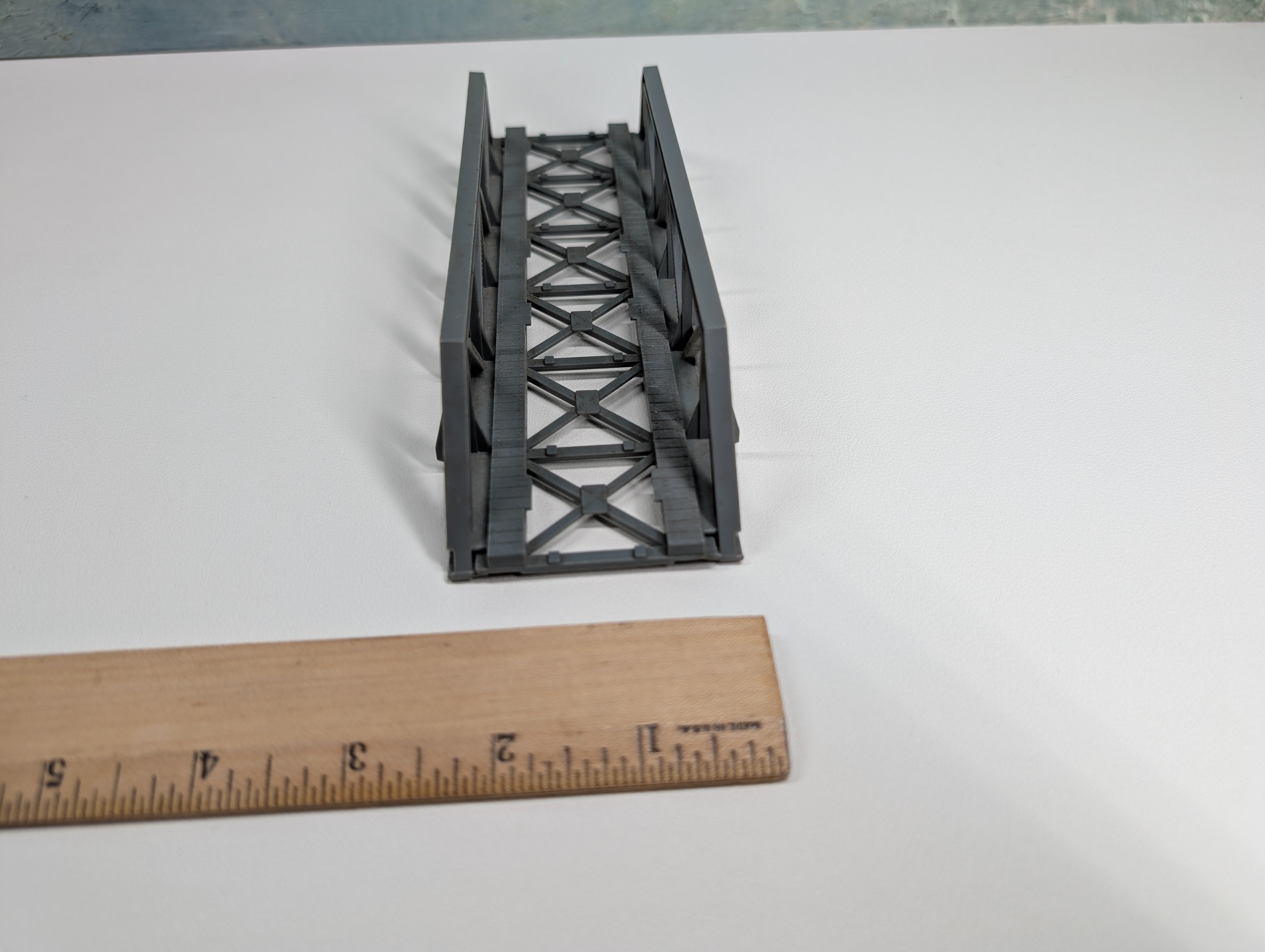 USED Tyco HO Scale Gray Truss Bridge