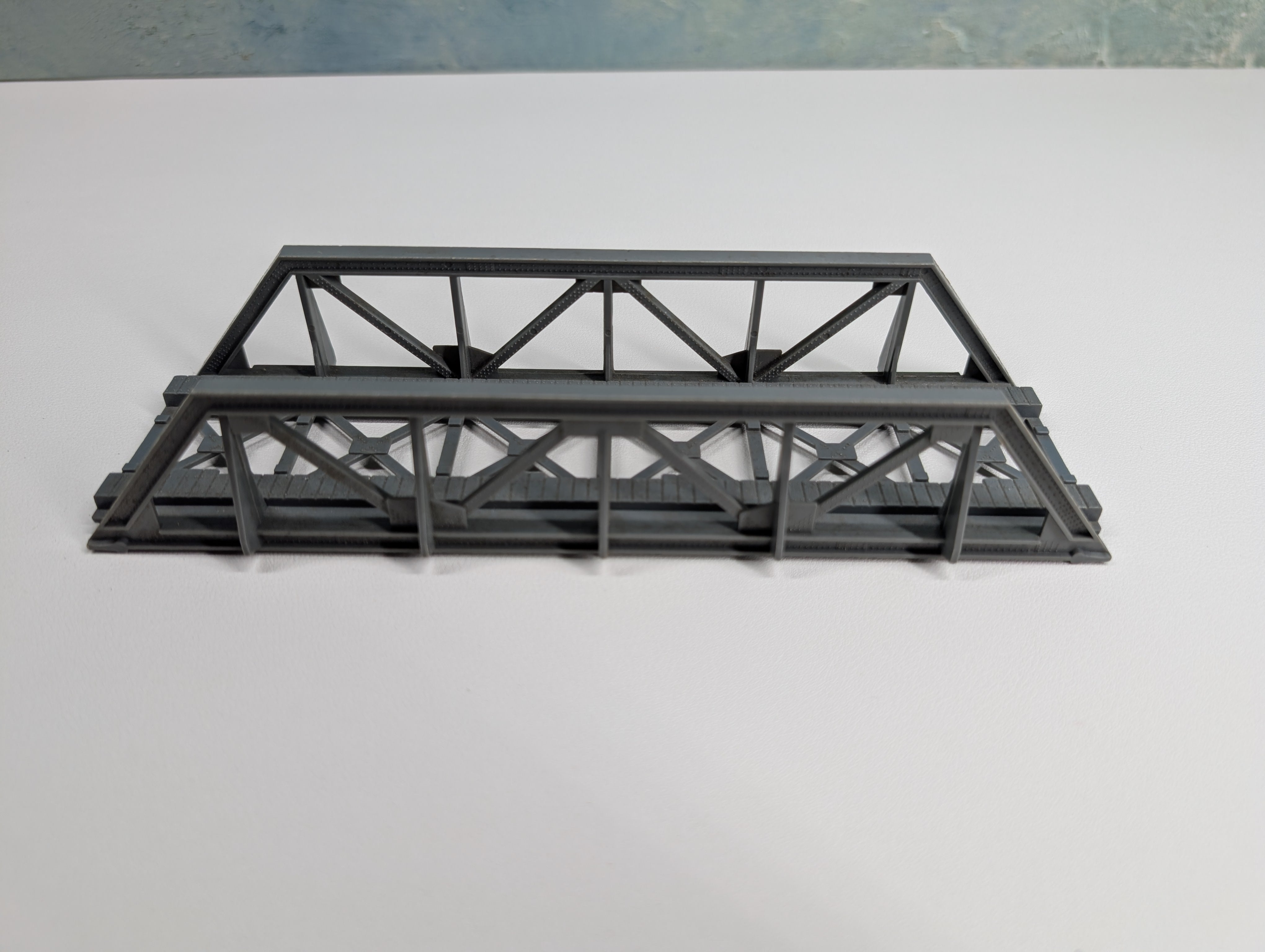 USED Tyco HO Scale Gray Truss Bridge