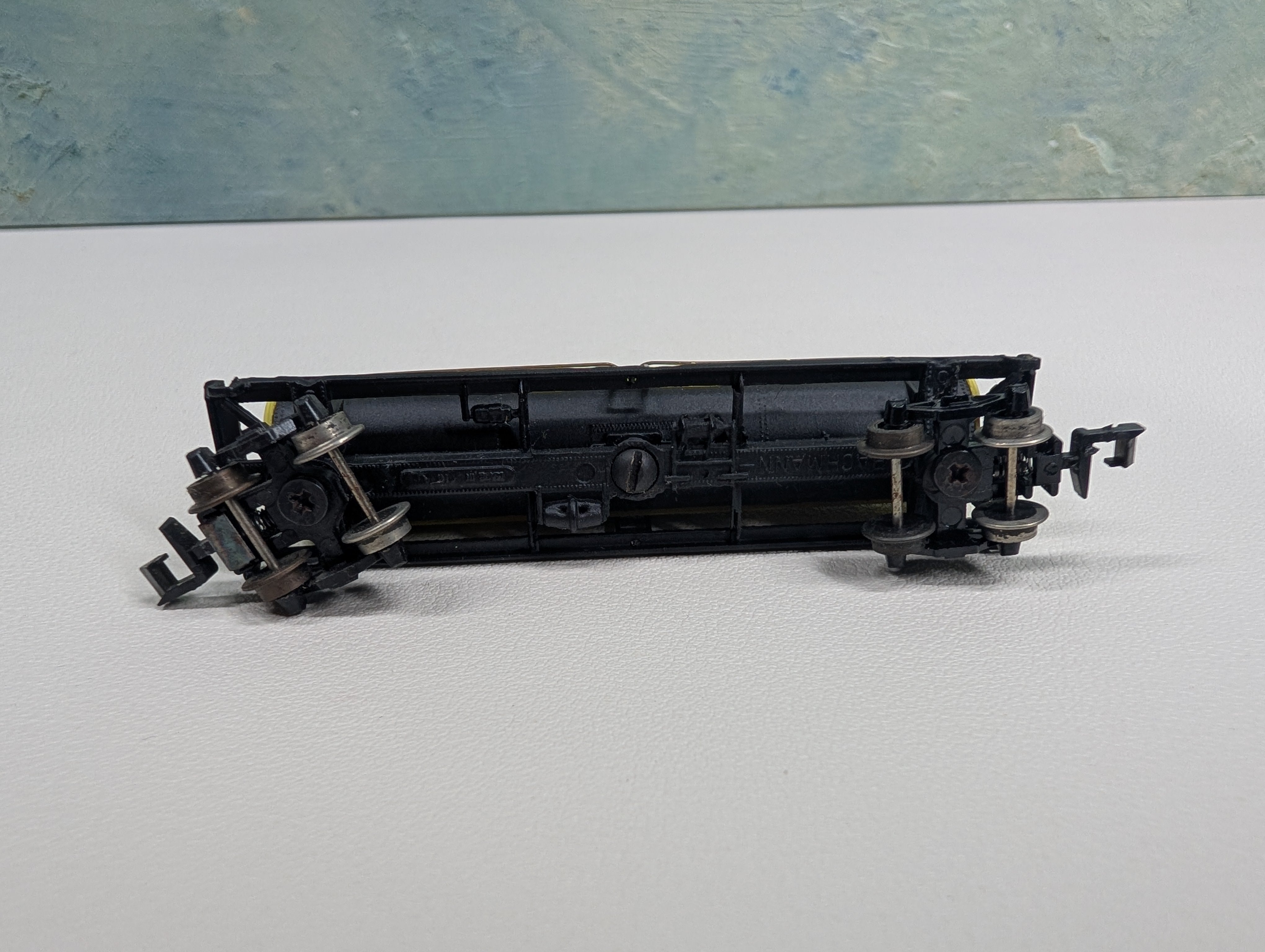 USED Bachmann N Scale Triple Dome Tank Car Penn Salt GATX #67927