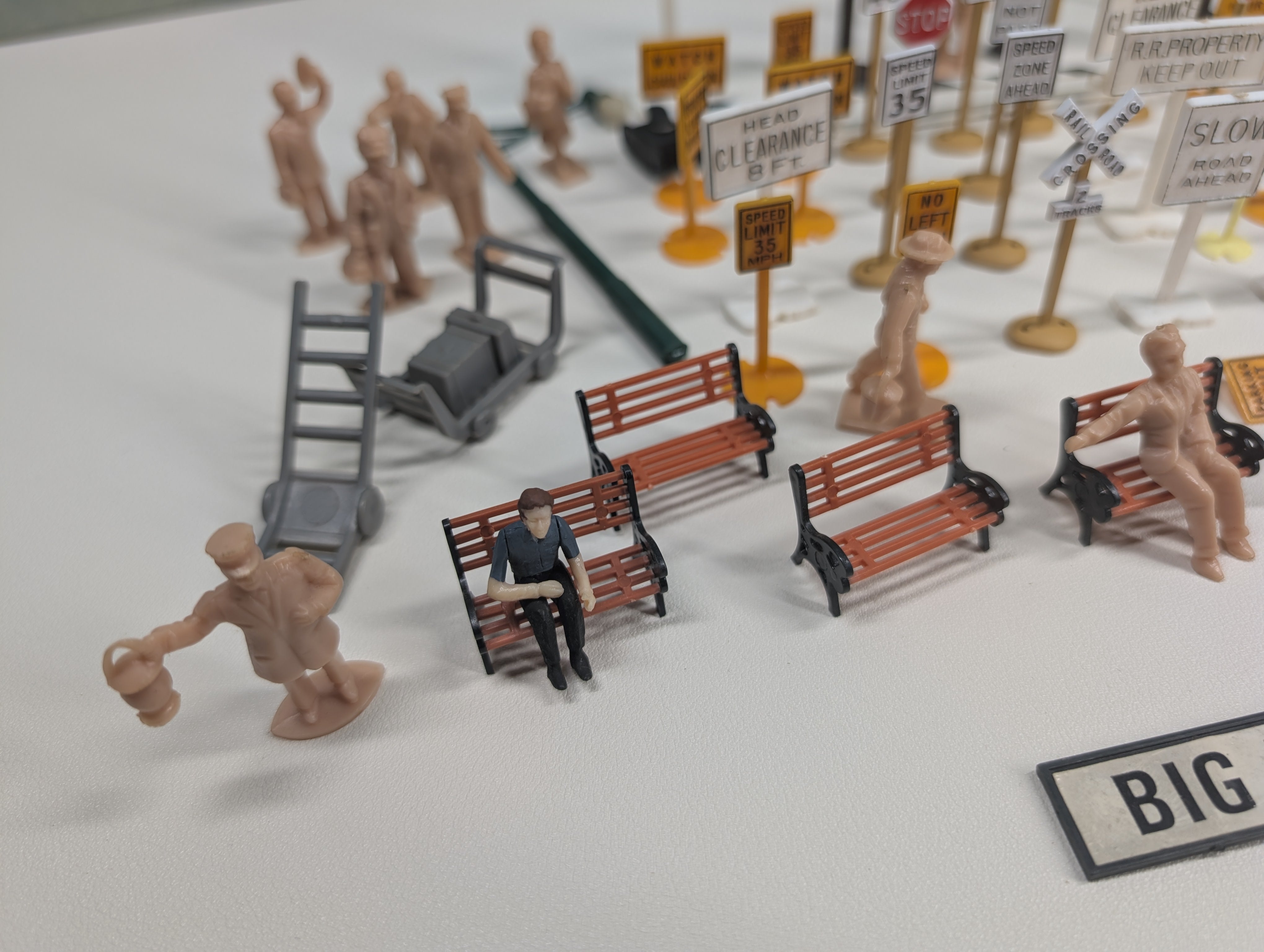 USED O Lot of RR Signs, Telephone Poles and more Details