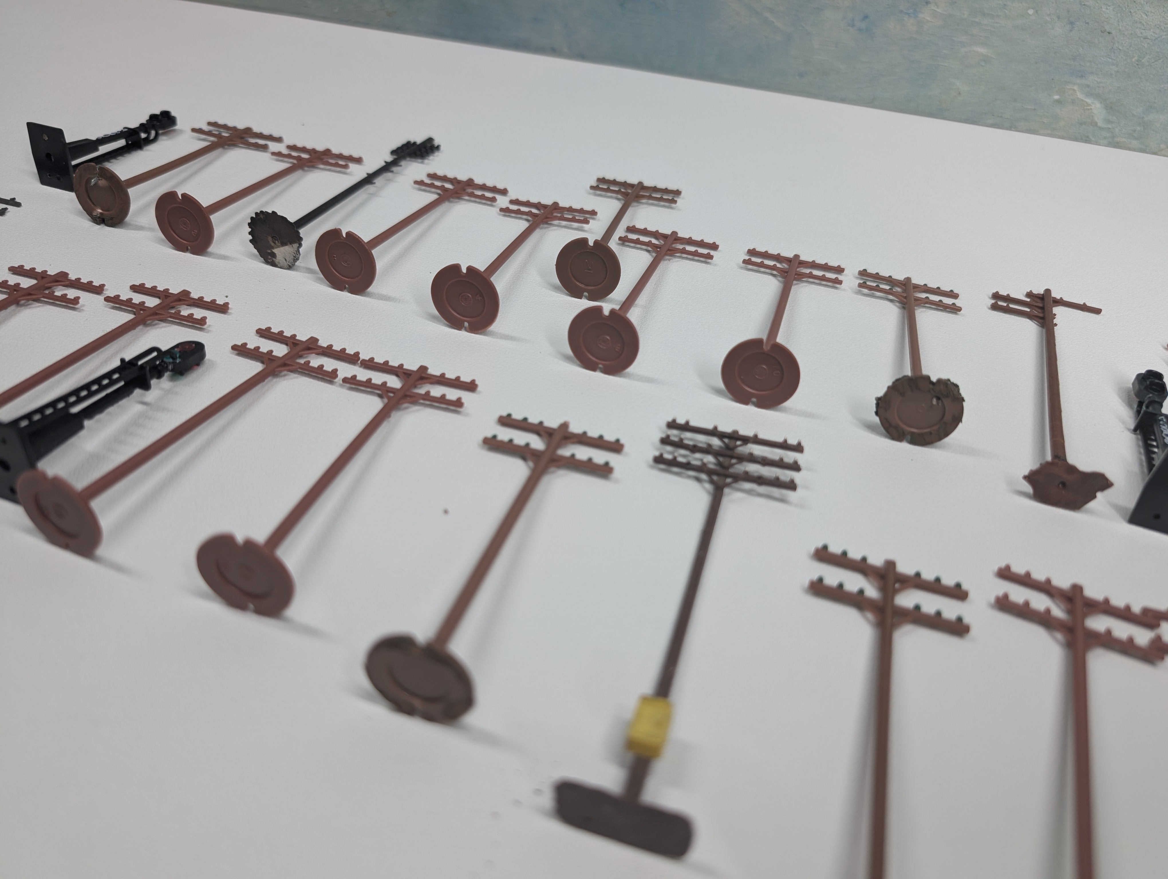 USED HO Scale Lot of Telephone Poles