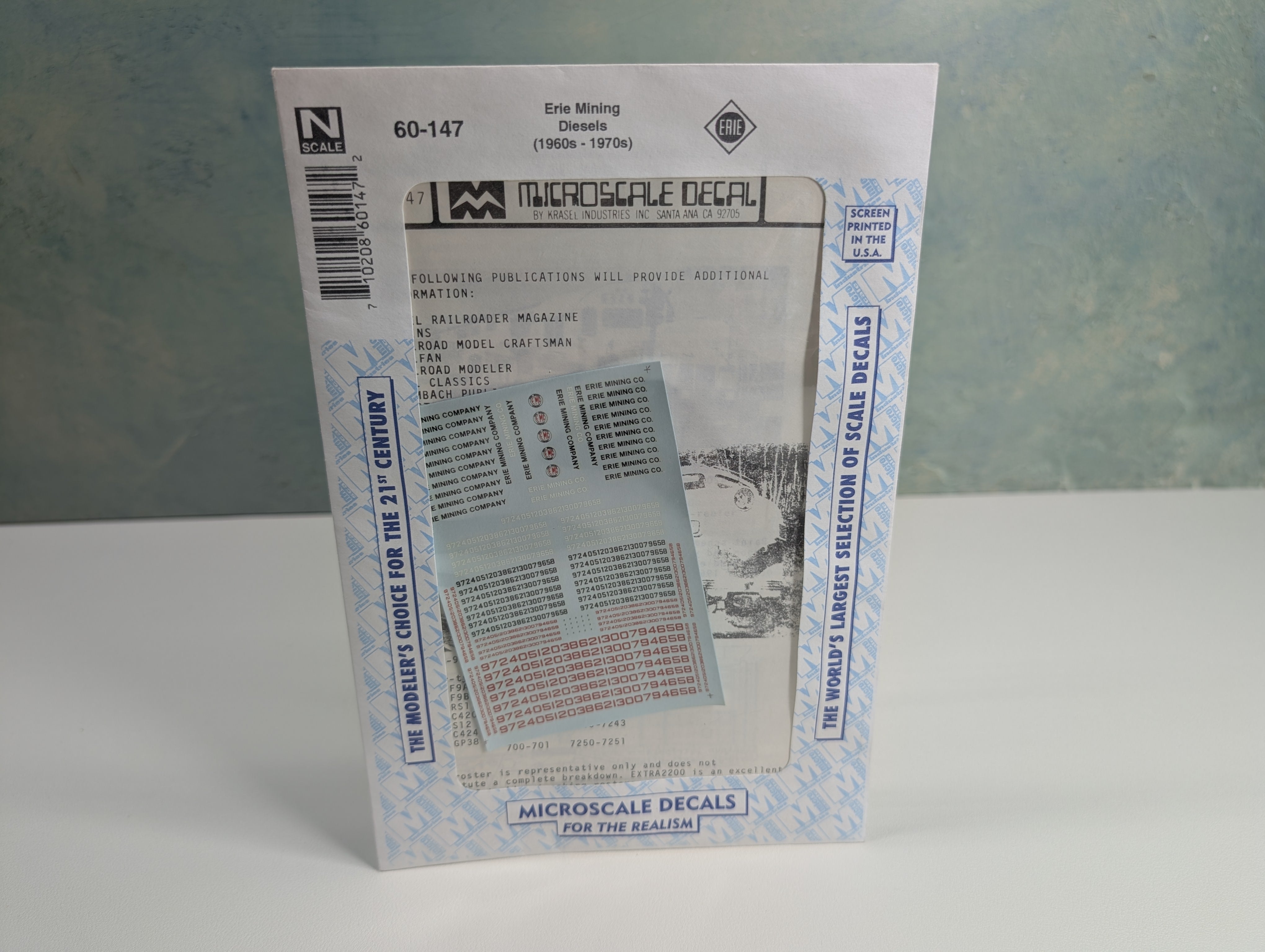 MICROSCALE 60-147 N Scale Erie Mining Co Diesels Decals 60s & 70s