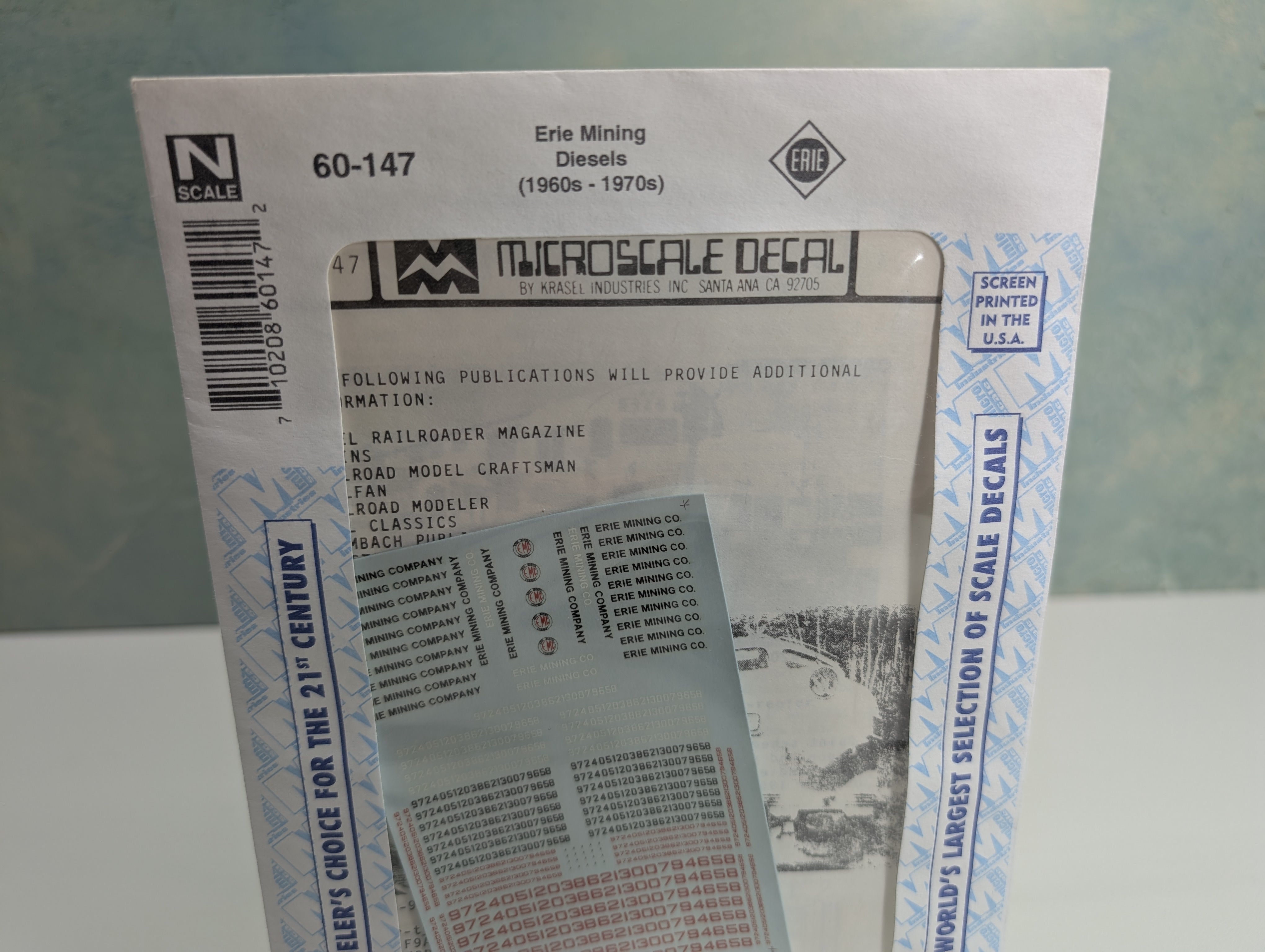 MICROSCALE 60-147 N Scale Erie Mining Co Diesels Decals 60s & 70s