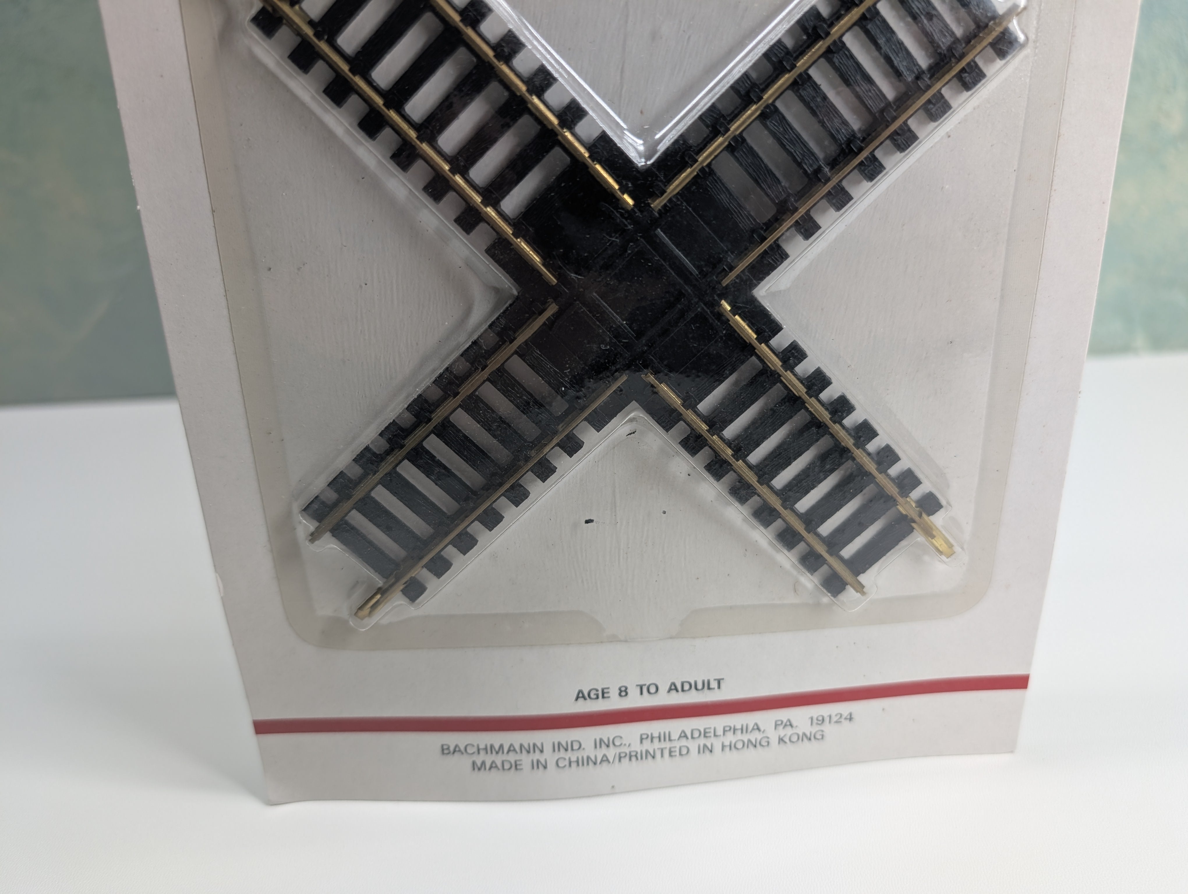 USED Bachmann 44358 HO Scale 90 Degree Crossing, Brass, Code 100