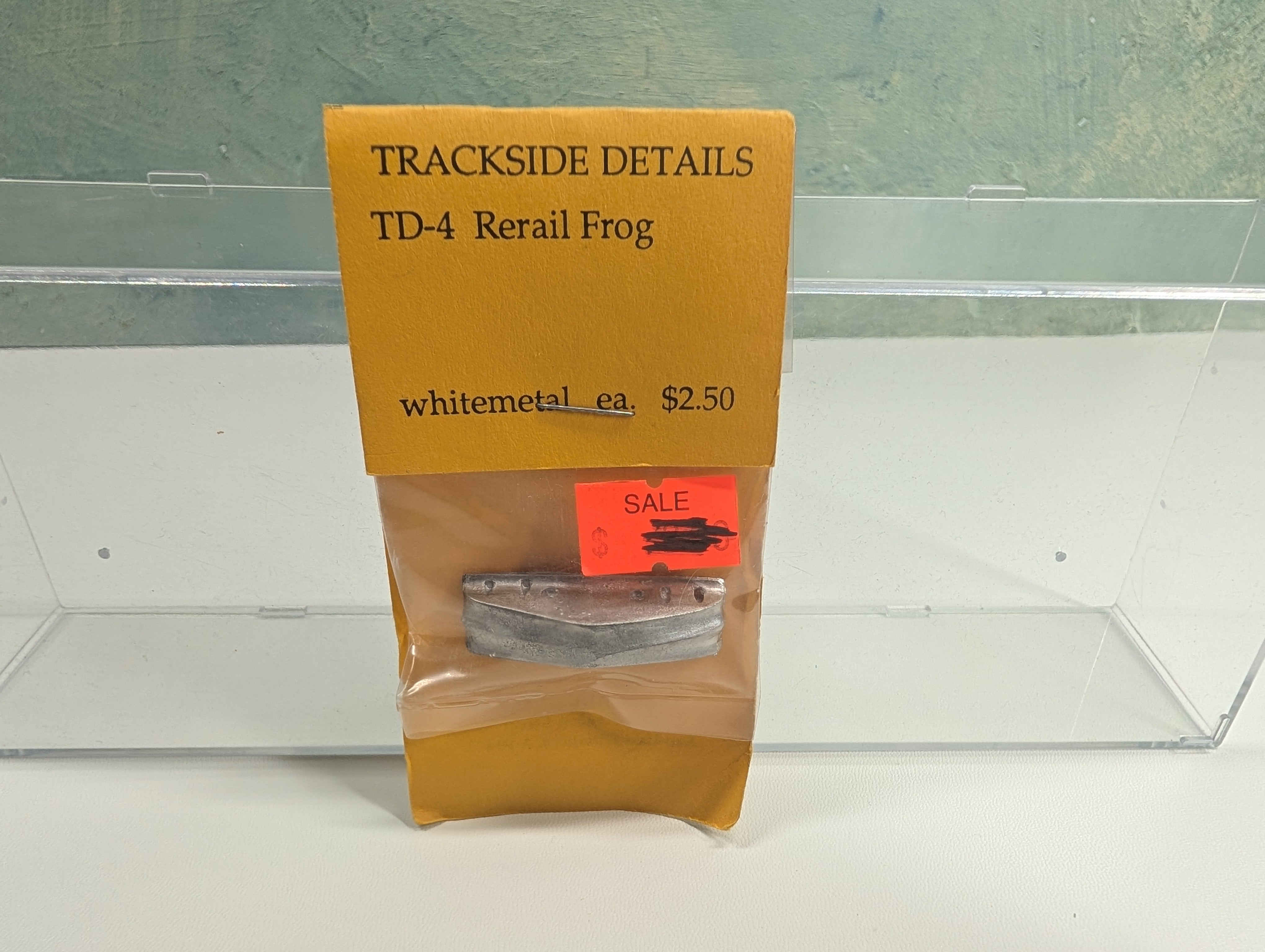 Trackside Details TD-4 G Scale White Metal Rerail Frog Track Details