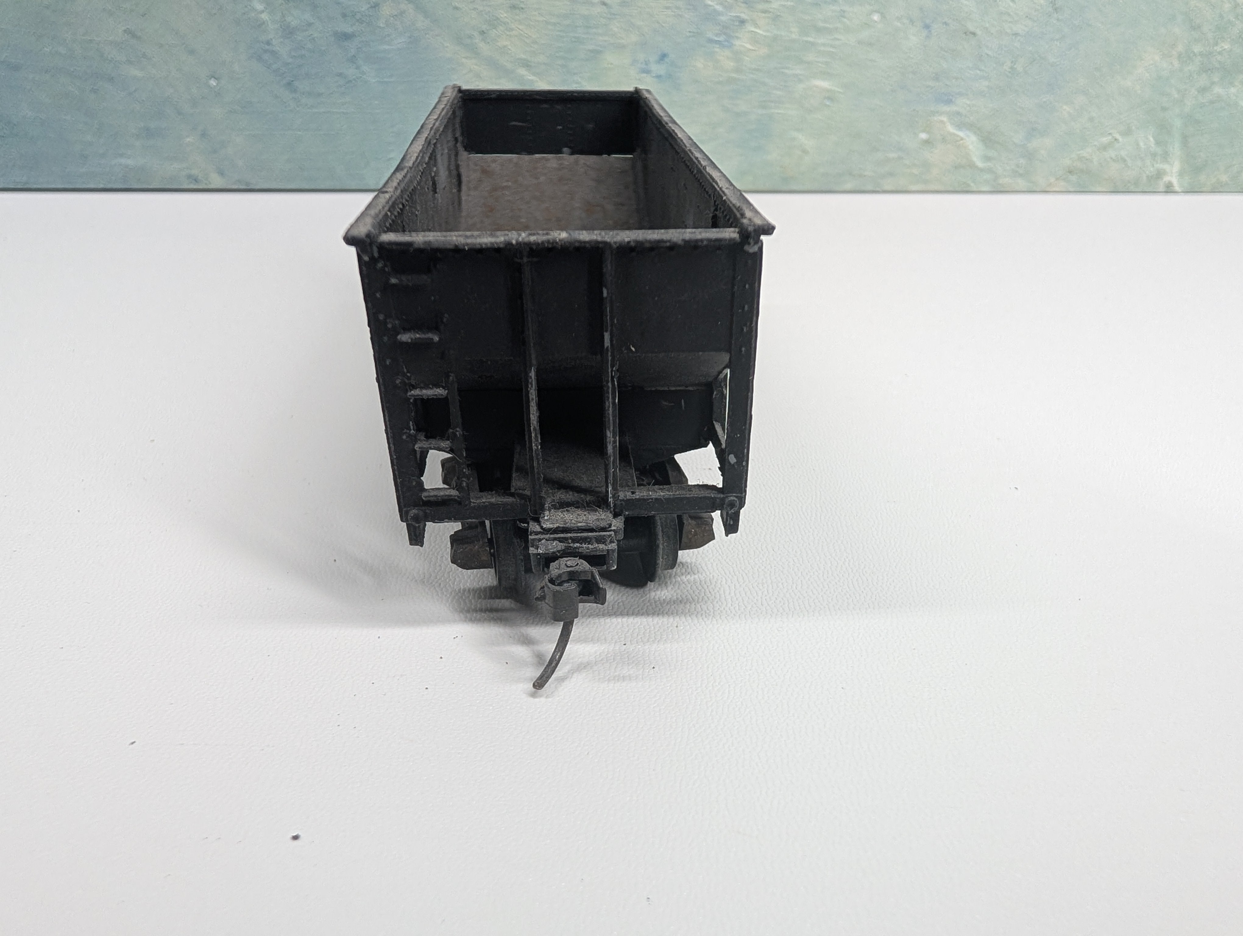 USED Ulrich HO Scale 2 Bay Hopper Reading RDG #80597 Metal