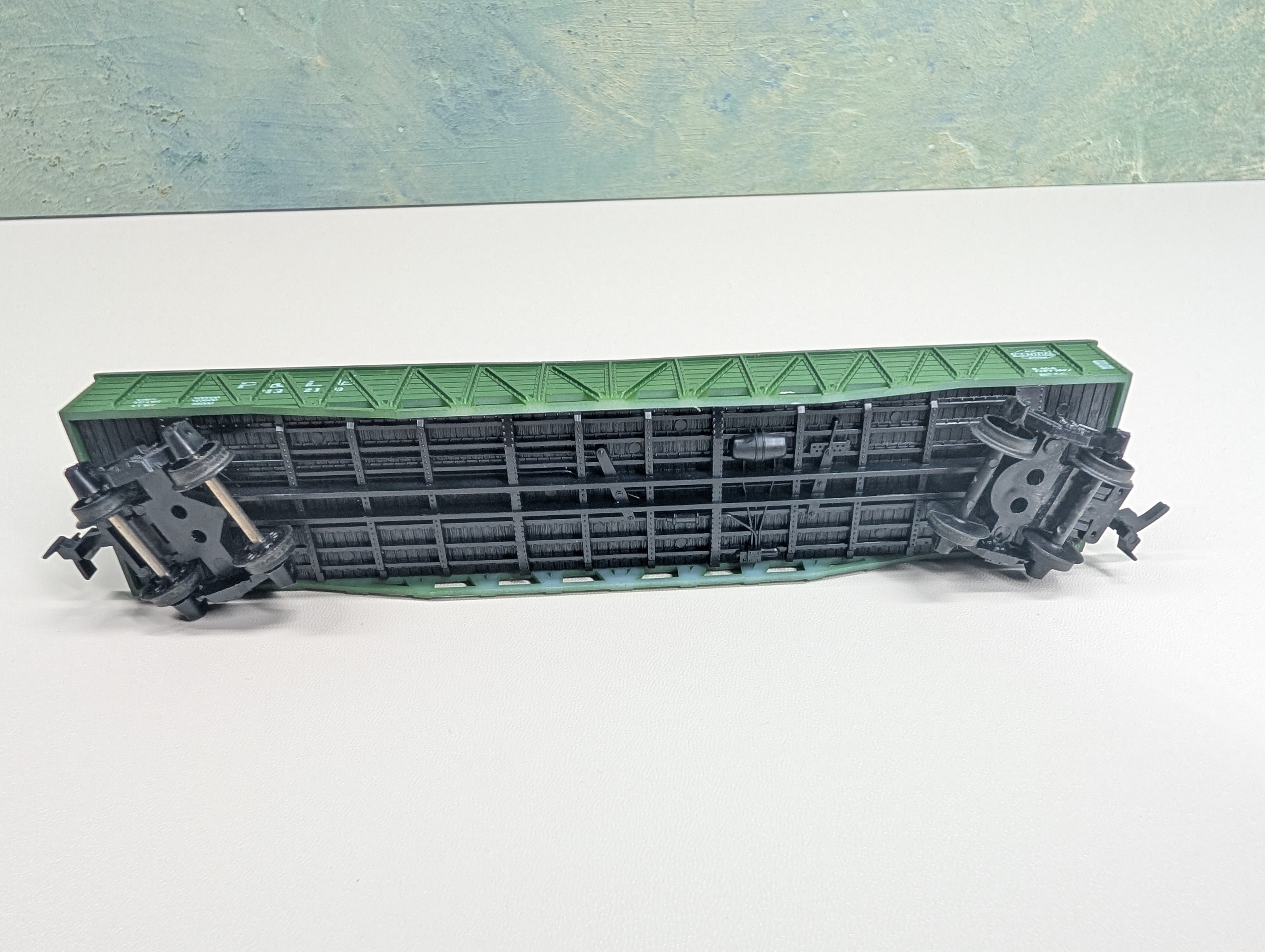 USED ROCO HO Scale 50' Wooden OB Gondola Pittsburgh & Lake Erie P&LE #43210