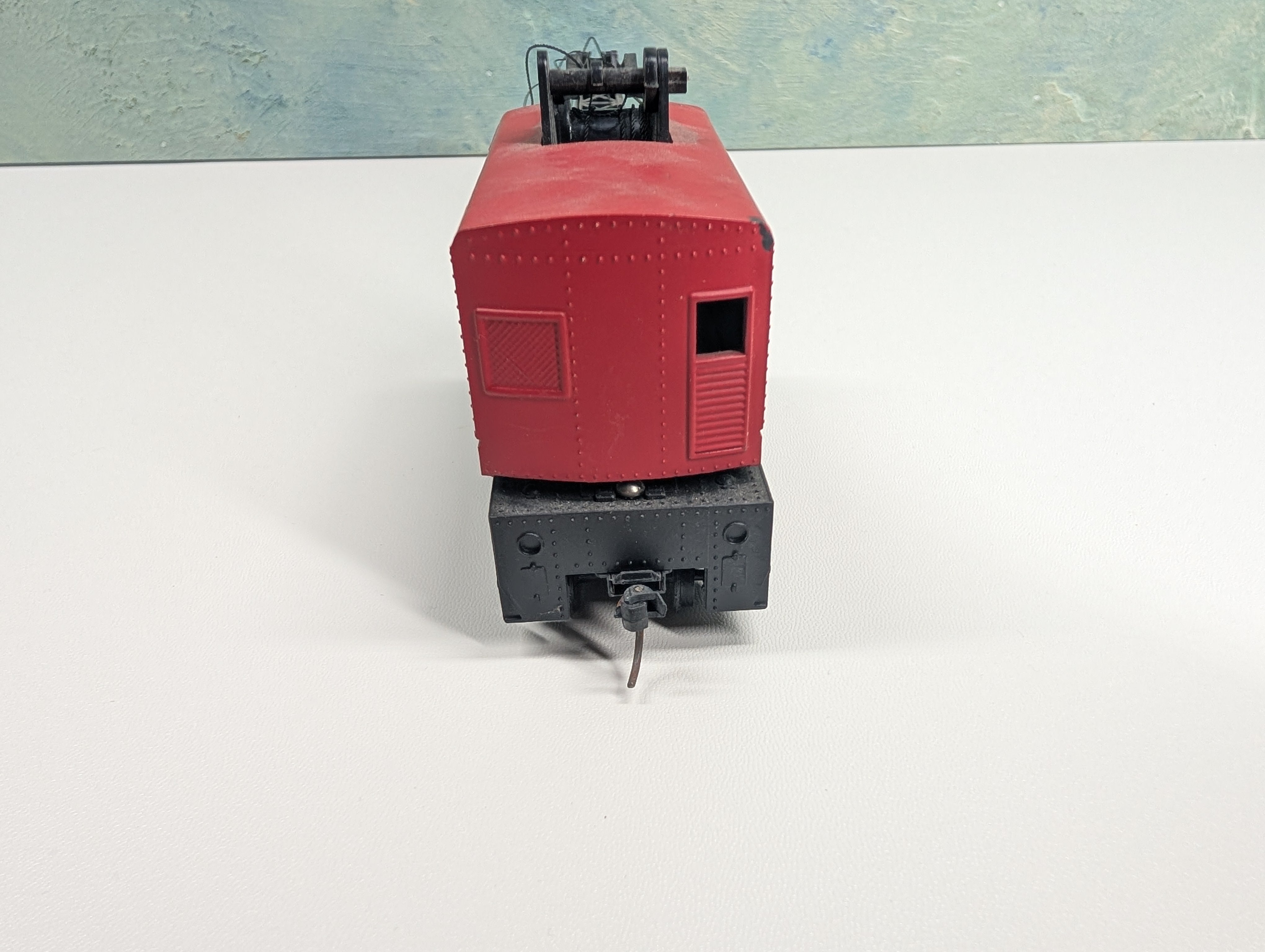 USED Tyco HO Scale Boom Crane Santa Fe No Crank Tool