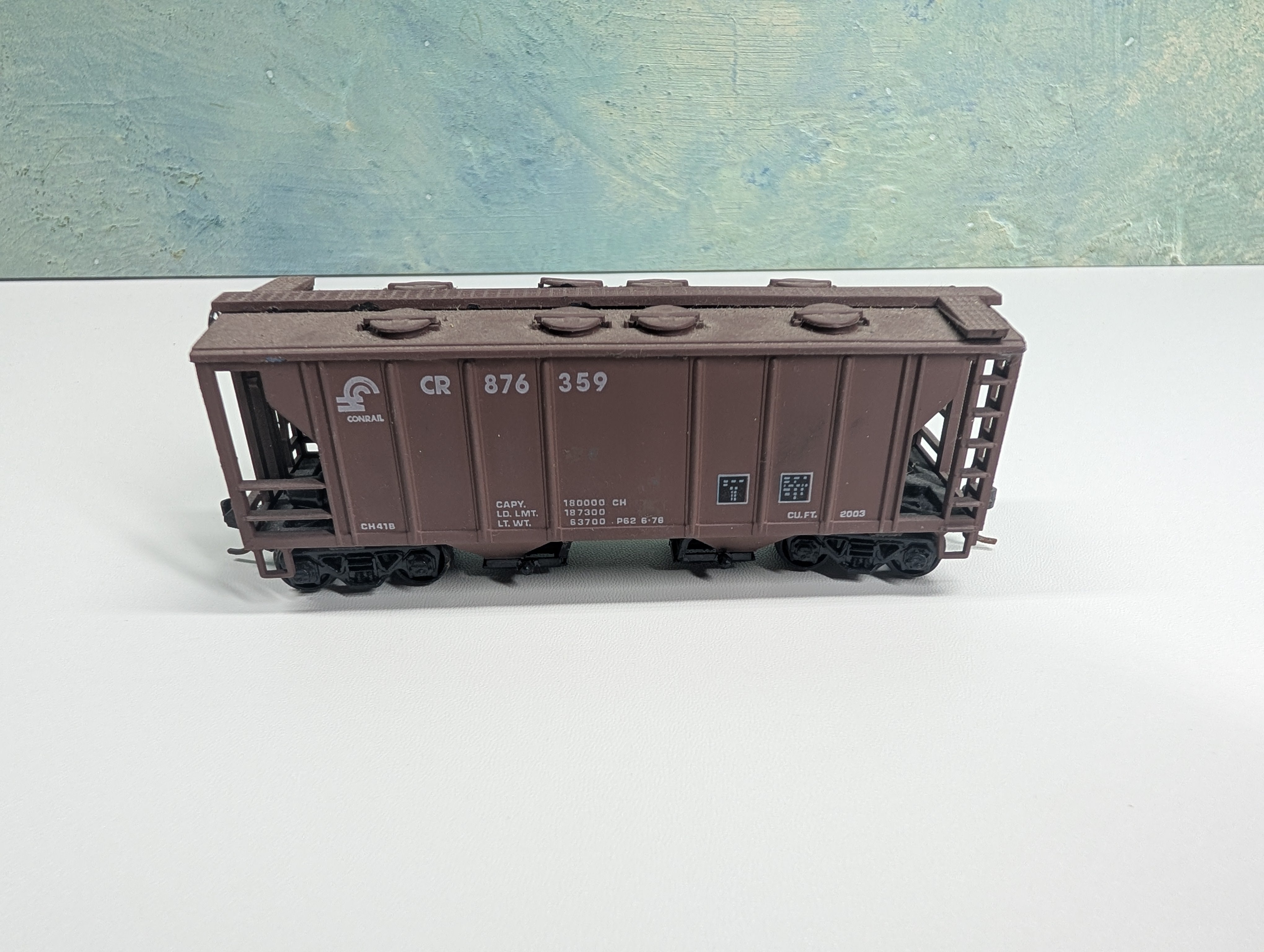 USED Roundhouse HO Scale 2 Bay Covered Hopper Conrail CR #876359