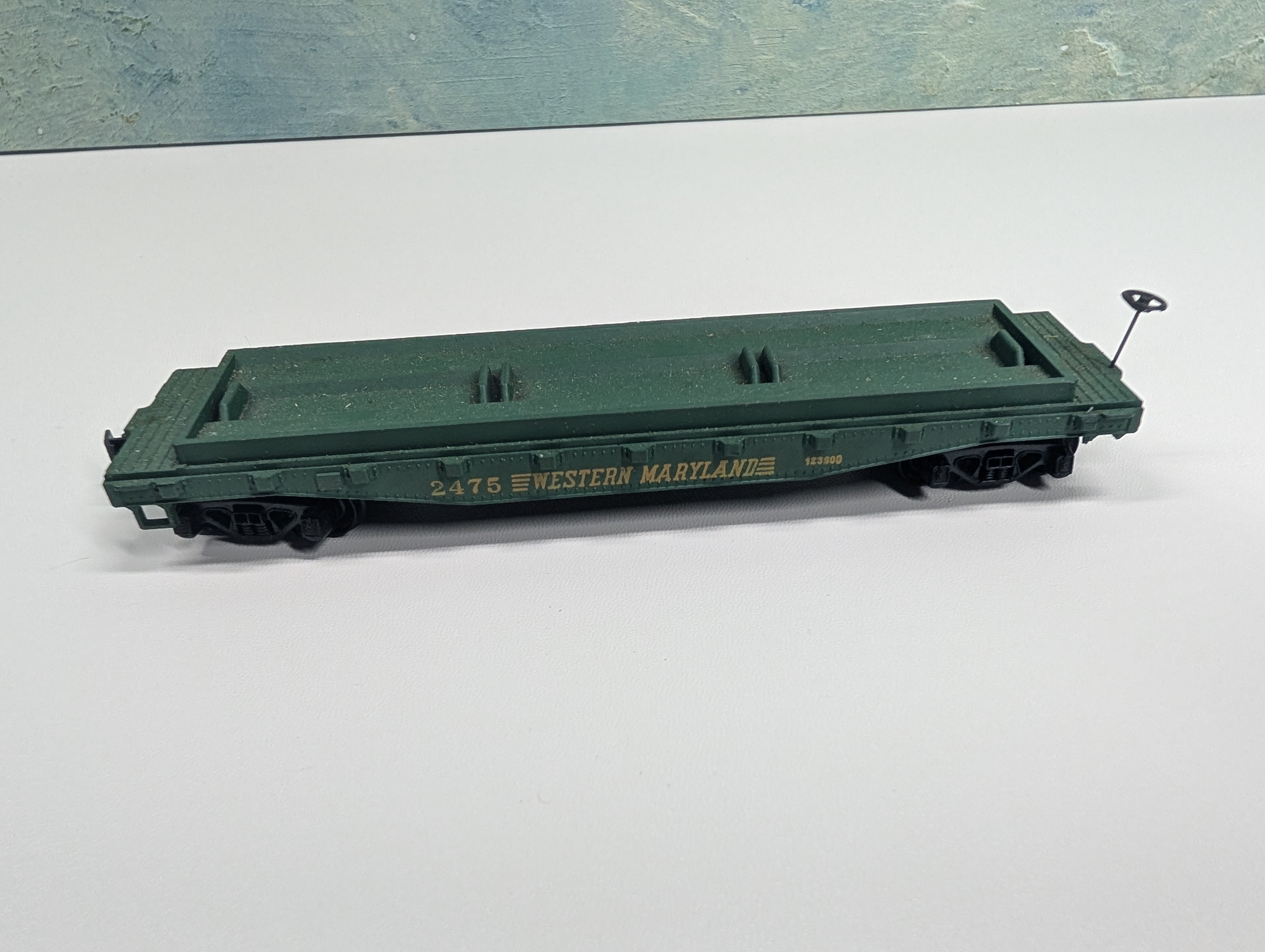 USED Mantua HO Scale Flat Car Western Maryland #2475