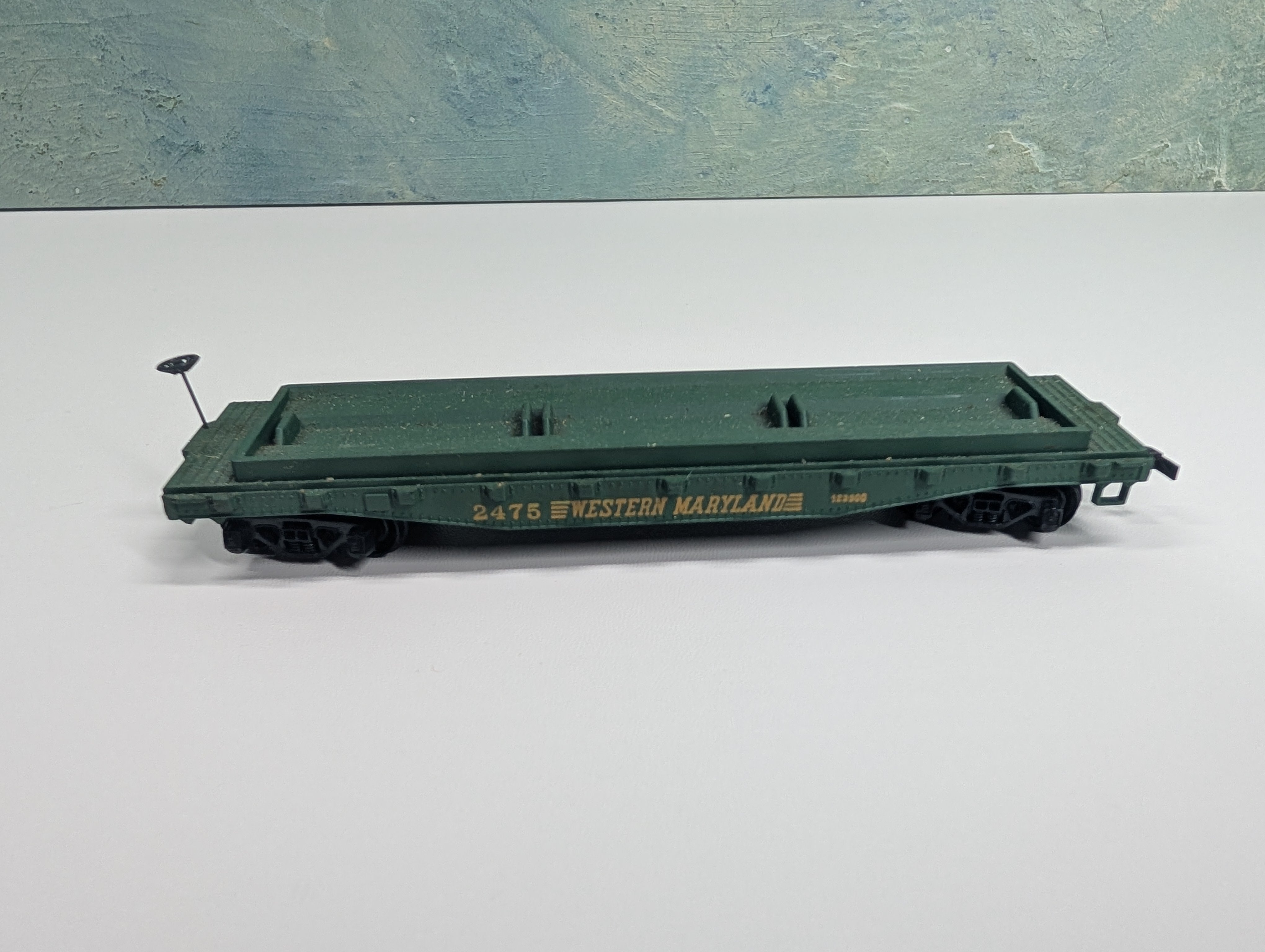 USED Mantua HO Scale Flat Car Western Maryland #2475