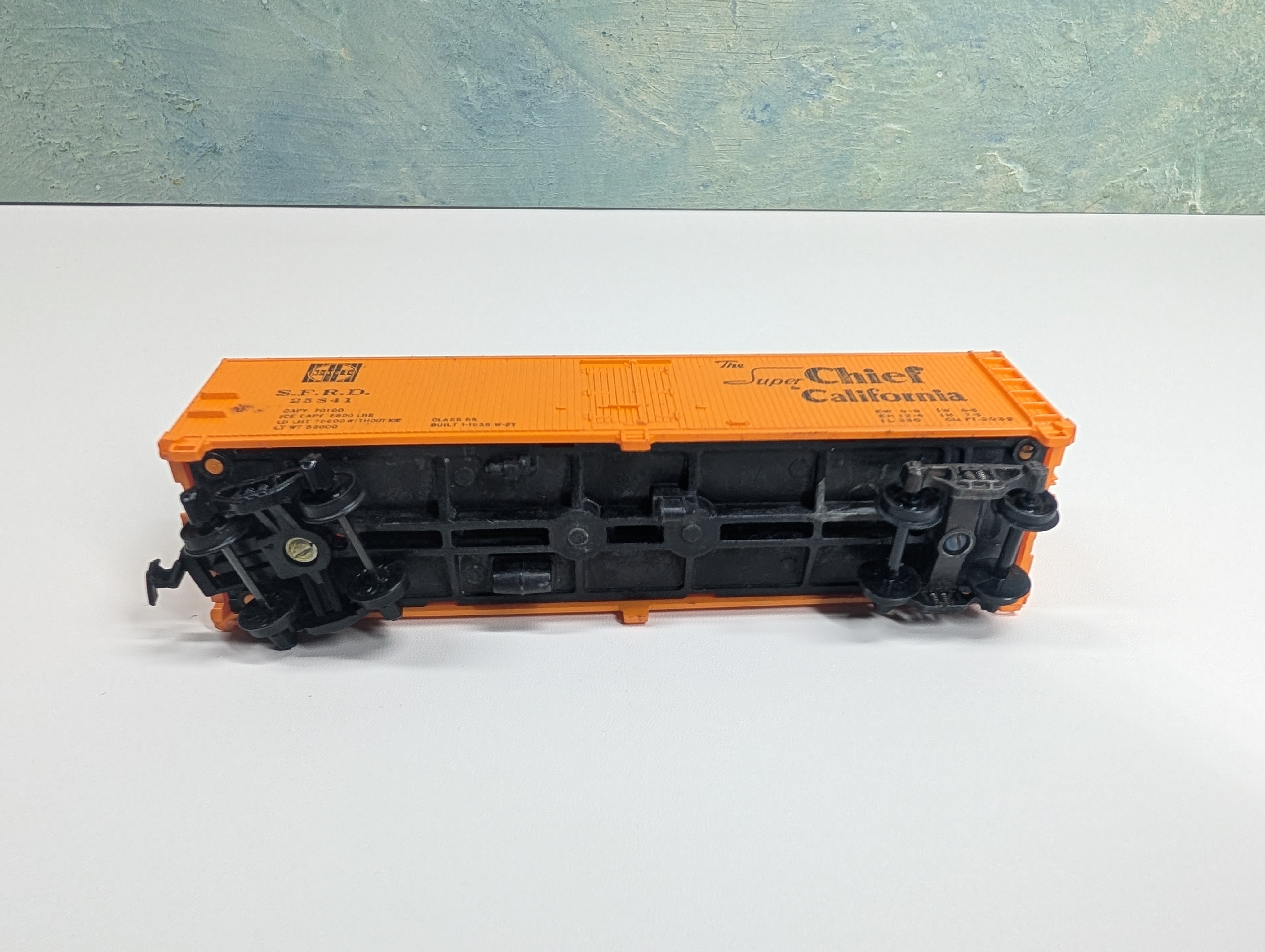 USED Mantua HO Scale 40' Box Car Santa Fe SFRD #25841