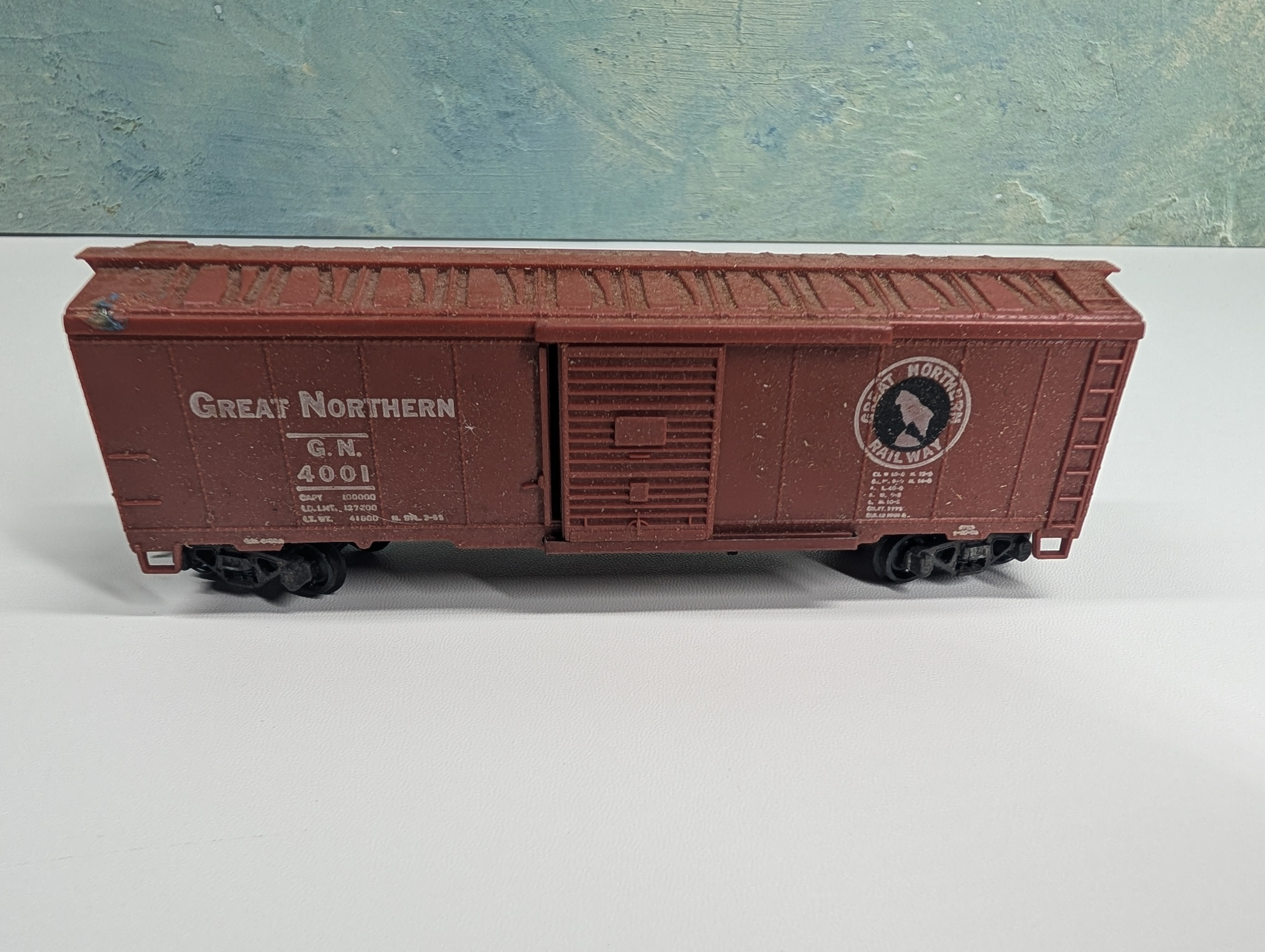 USED Revell HO Scale 40' Box Car Great Northern GN #4001