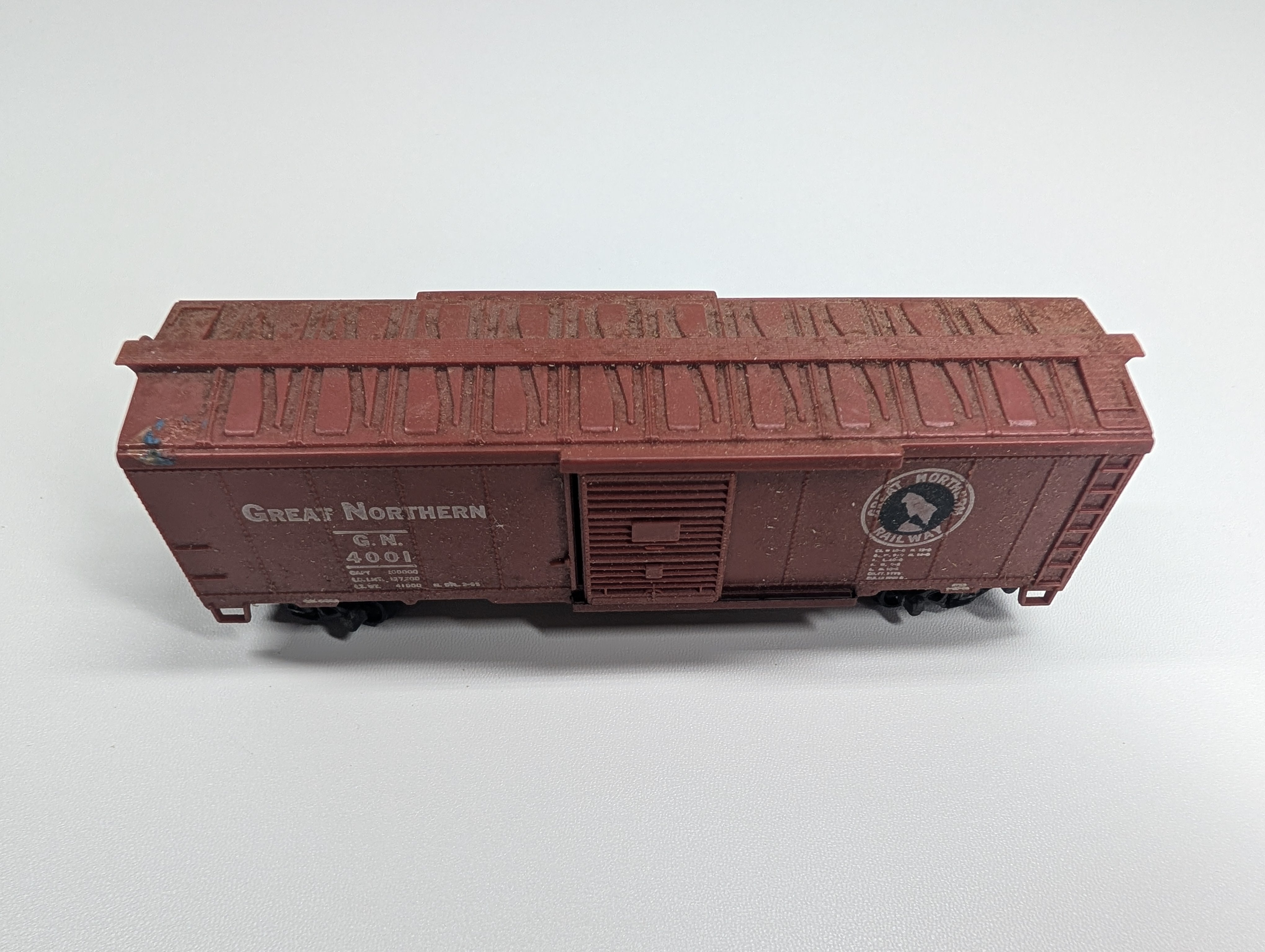 USED Revell HO Scale 40' Box Car Great Northern GN #4001