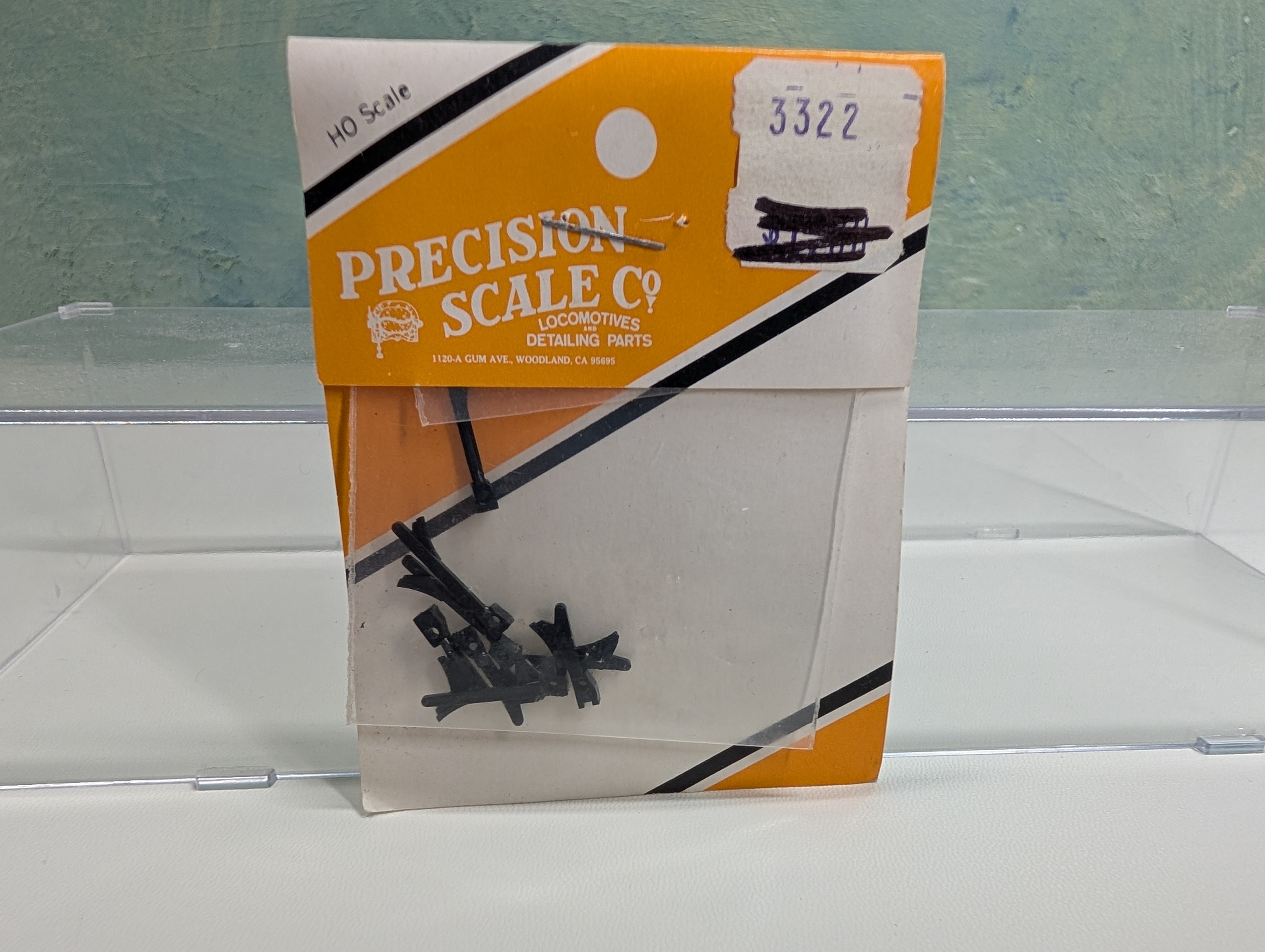 Precision Scale Co 3322 HO Scale Hangers, Long, w/ Shoes, Locomotive Brake, Detail Parts
