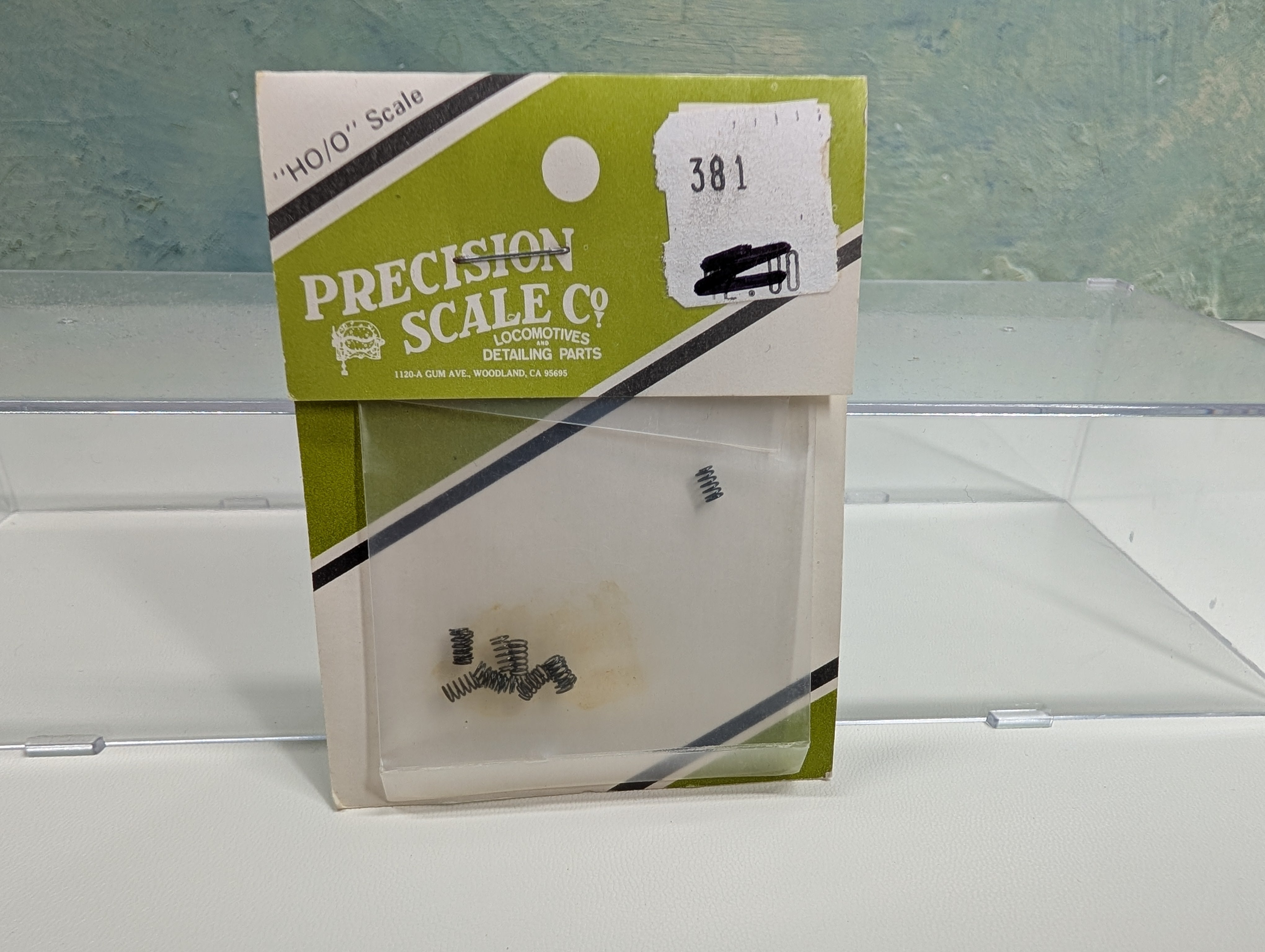 Precision Scale Co 381 HO Scale Springs, .075" Dia x .165", Small Driver Replacement, Detail Parts