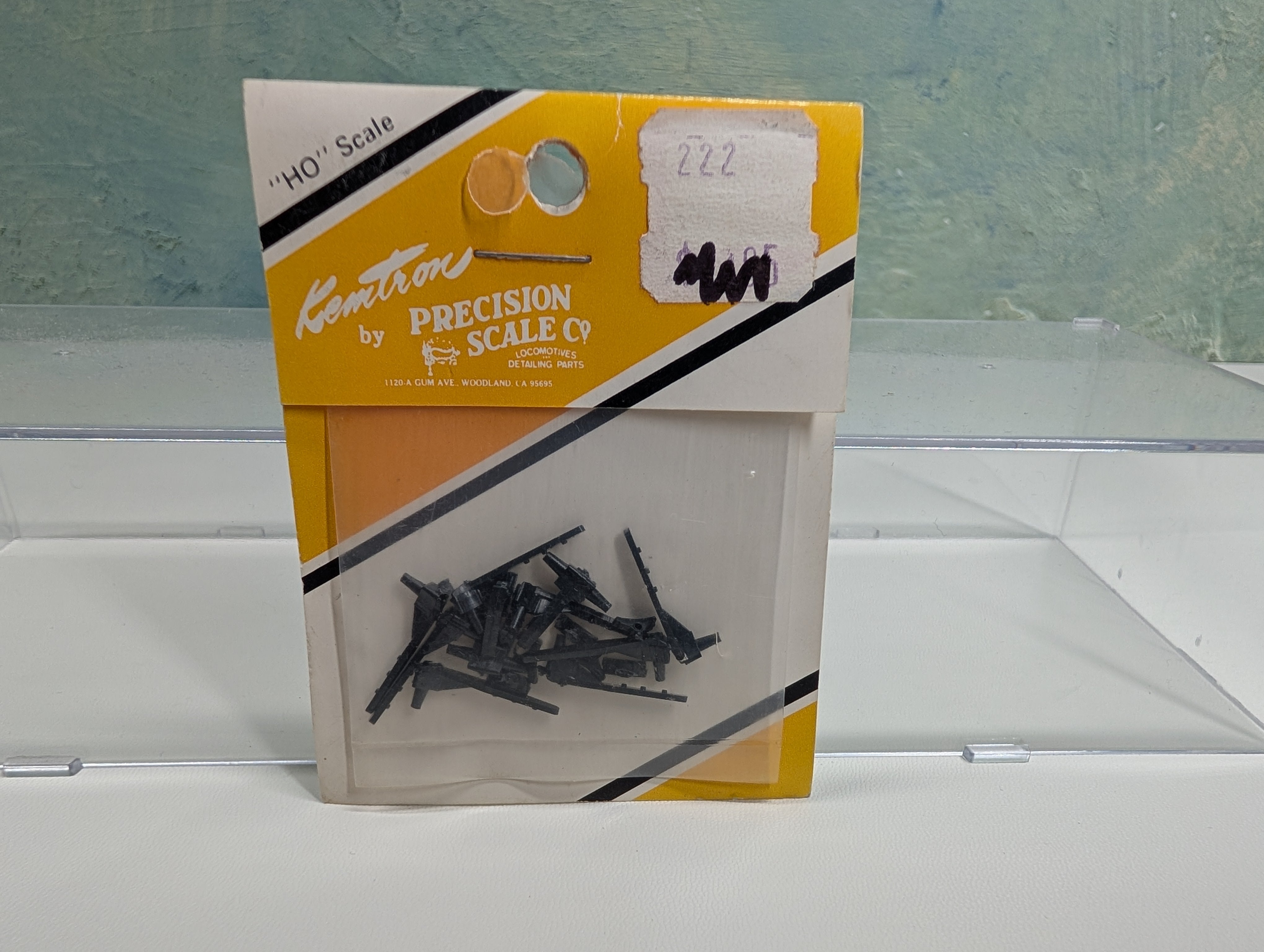 Precision Scale Co 222 HO Scale Black Plastic Locomotive Detail Parts