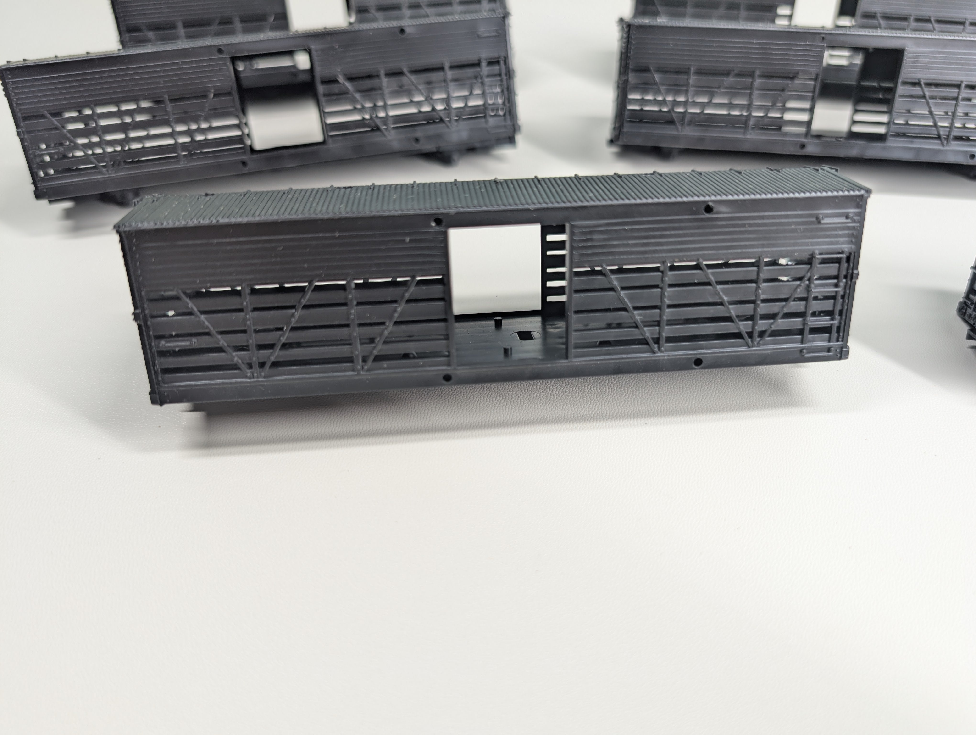 USED HO Scale 37' Stock Car Shells (8 pcs)