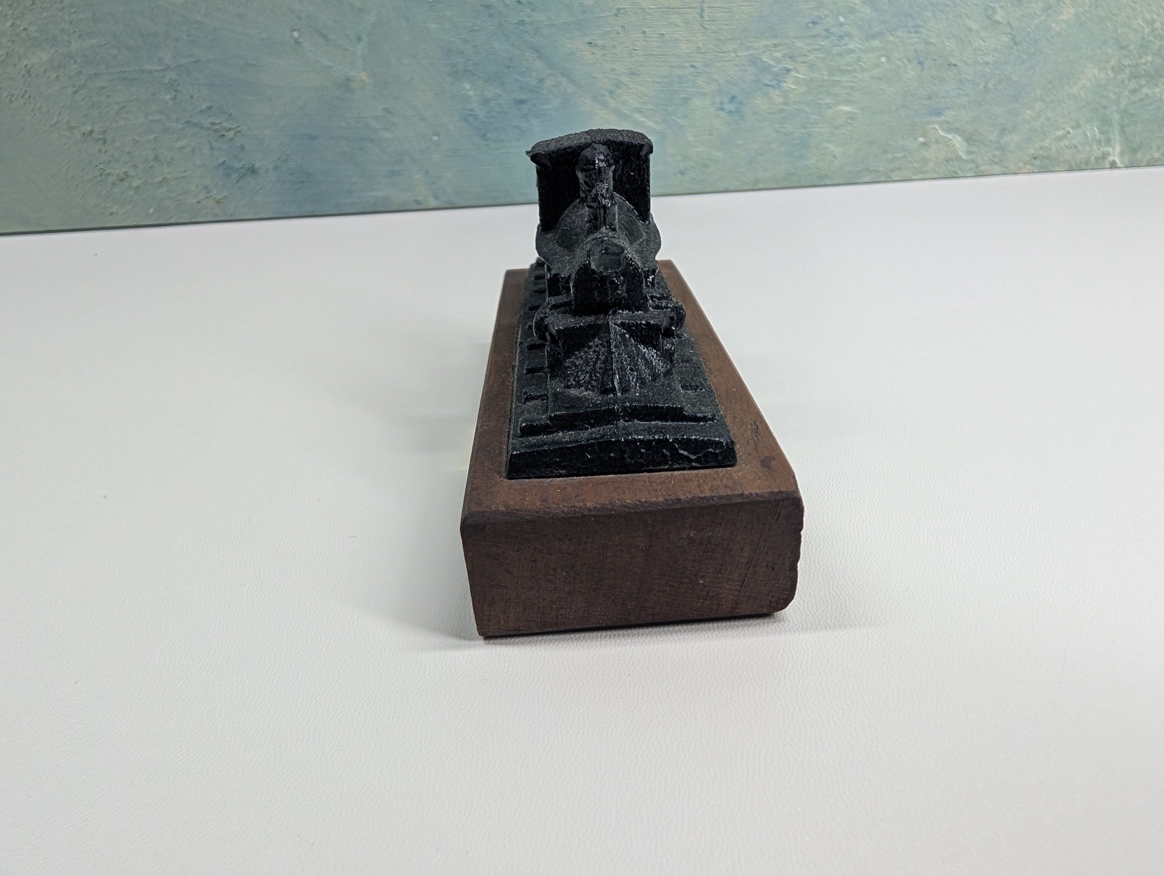 USED W&ARR Steam Engine, Crafted from Anthracite Coal Dust Paper Weight