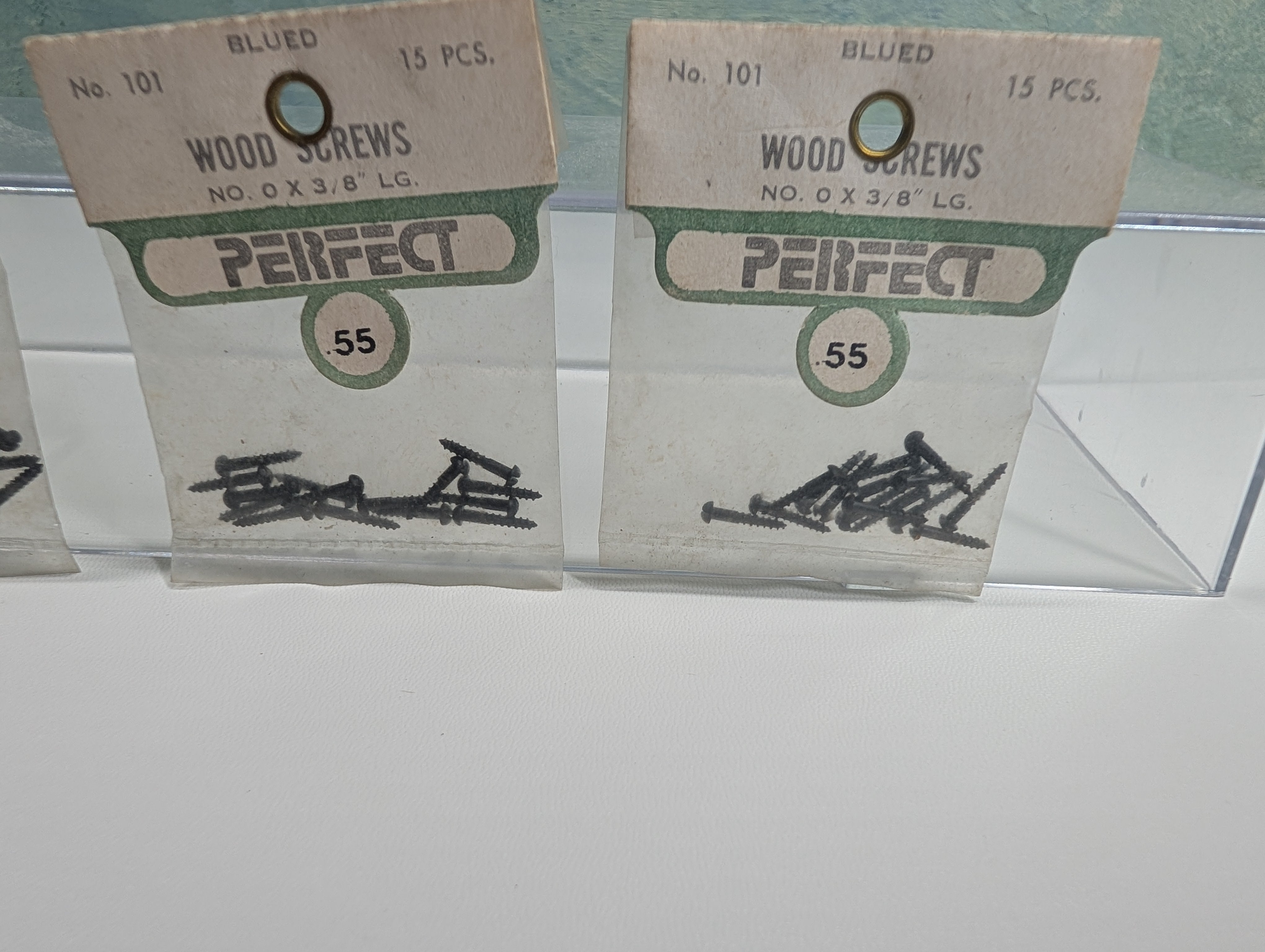 Perfect Parts 101 MULTI Scale Wood Screws Blued 0 x 3/8" LG (45 pcs)