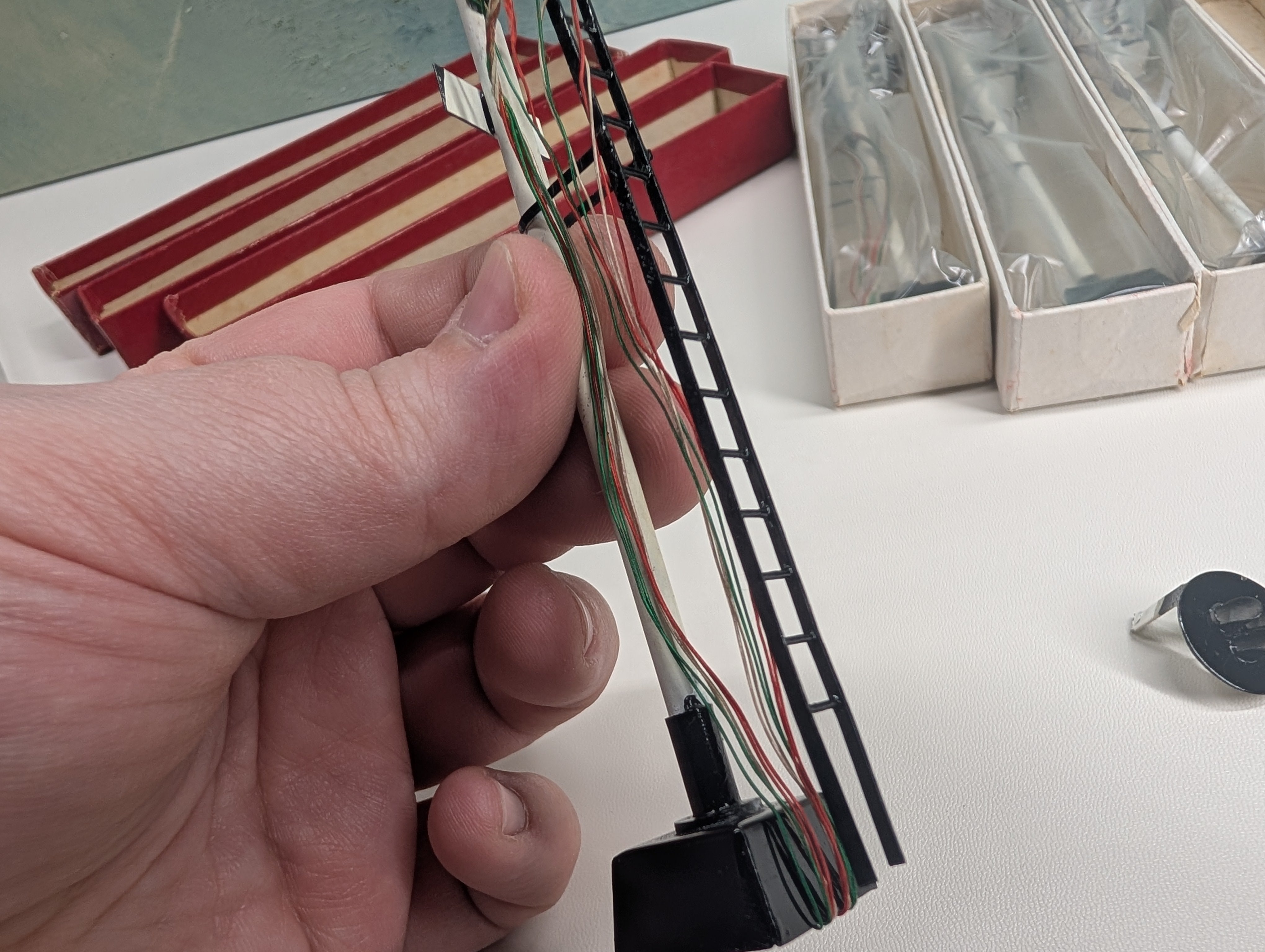 USED Kemtron J1-308 O Untested Double Head Tri-Light Signal Light (4 pcs)