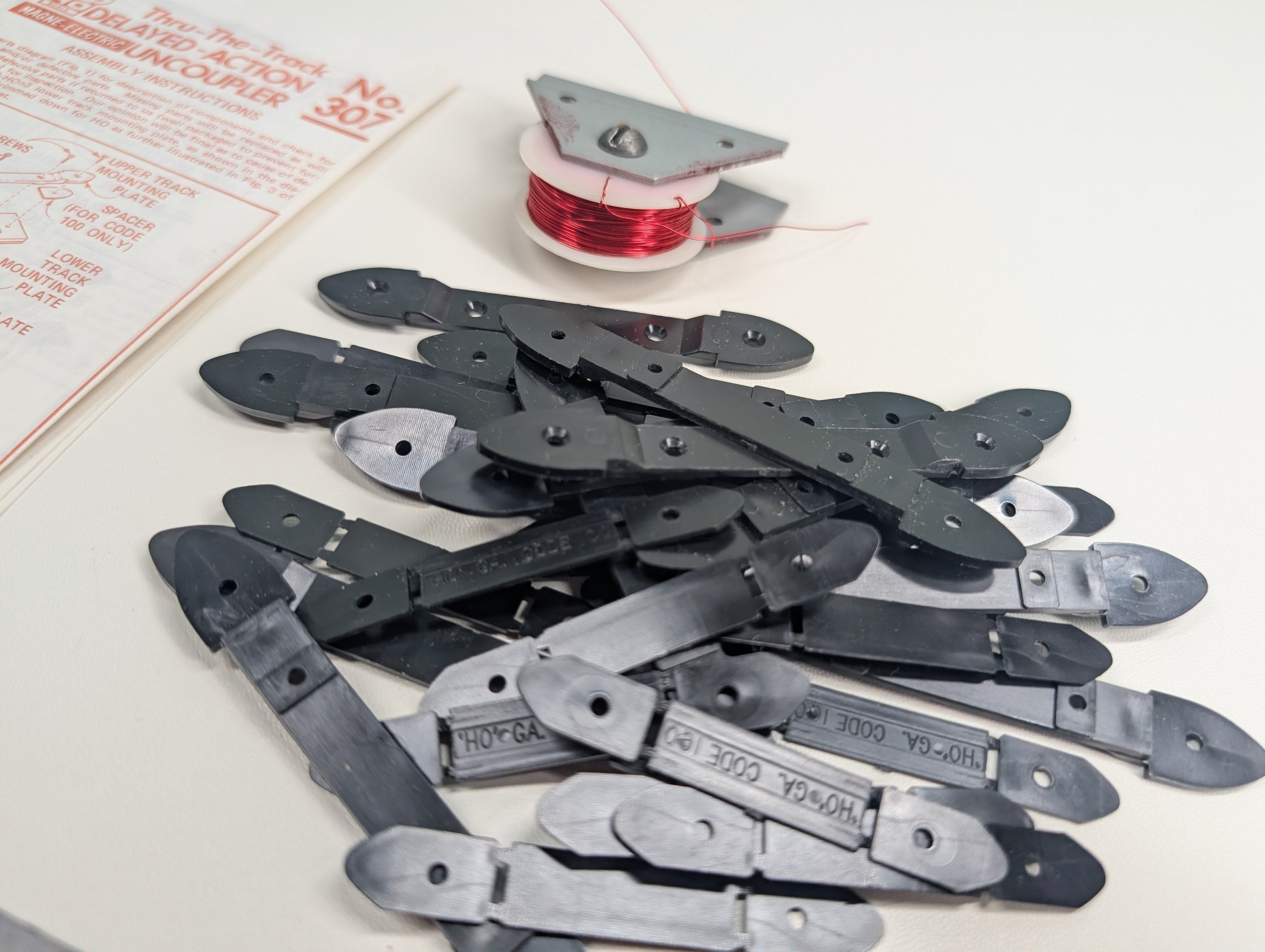 USED Kadee HO Scale Parts for #307 Discontinued Delayed-Action Uncoupler