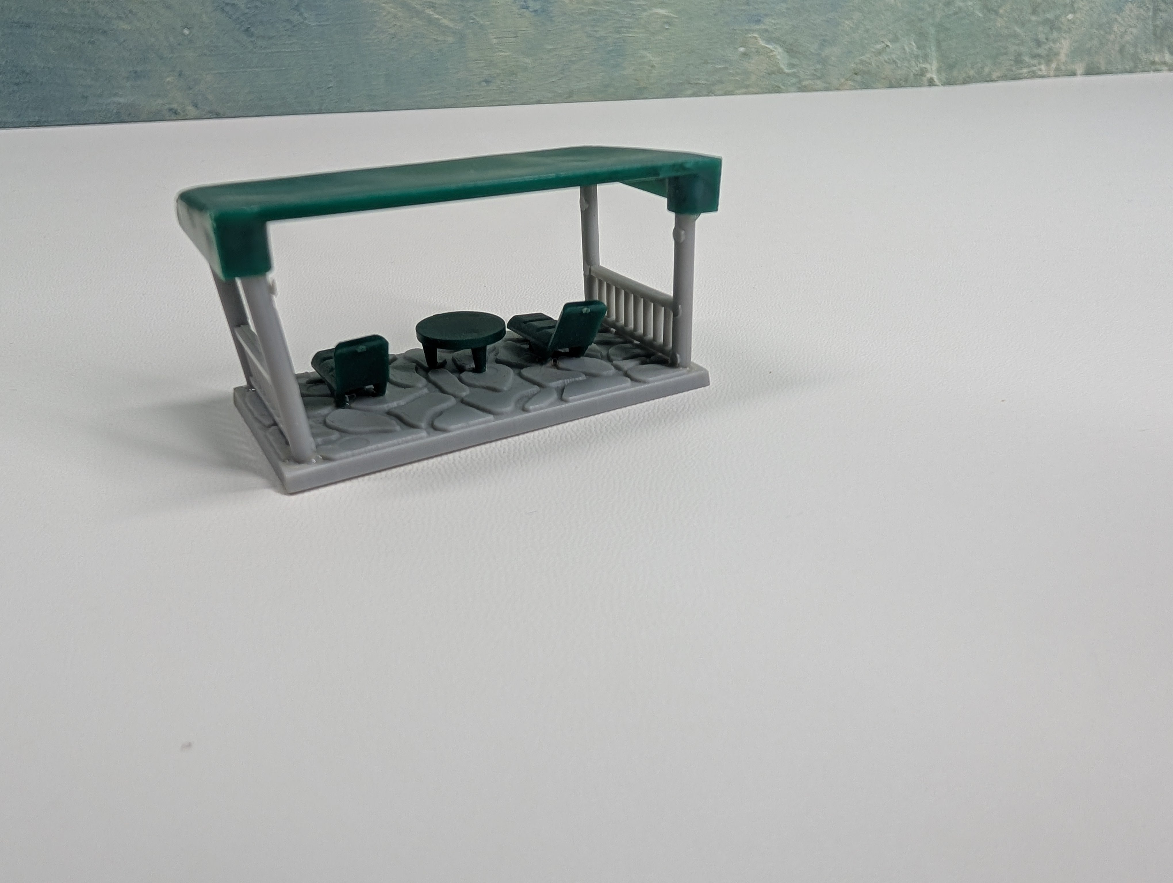 USED HO Scale Small Stone Patio