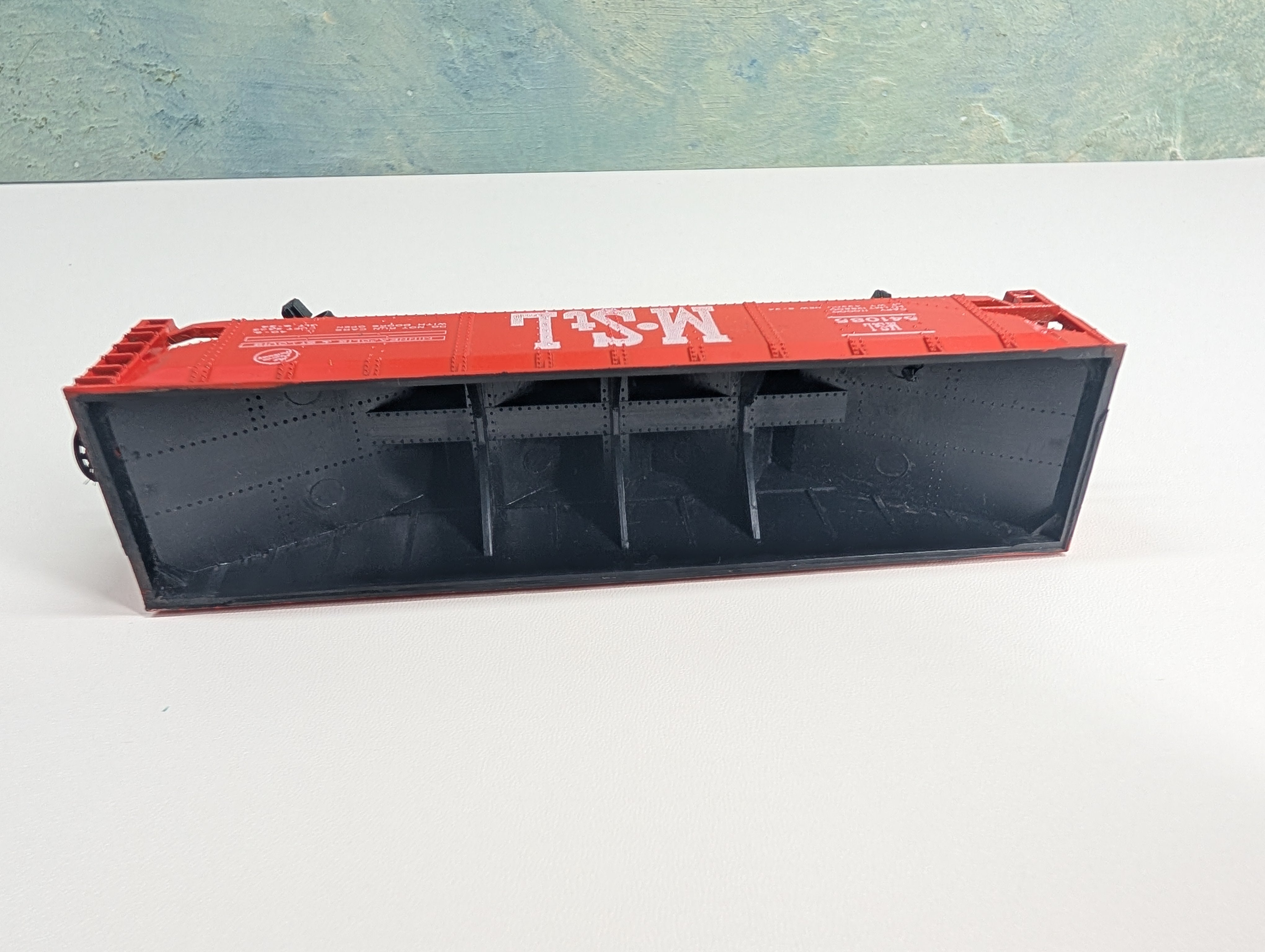 USED Bachmann 1030 HO Scale Quad Hopper Minneapolis & St Louis M&StL #541085