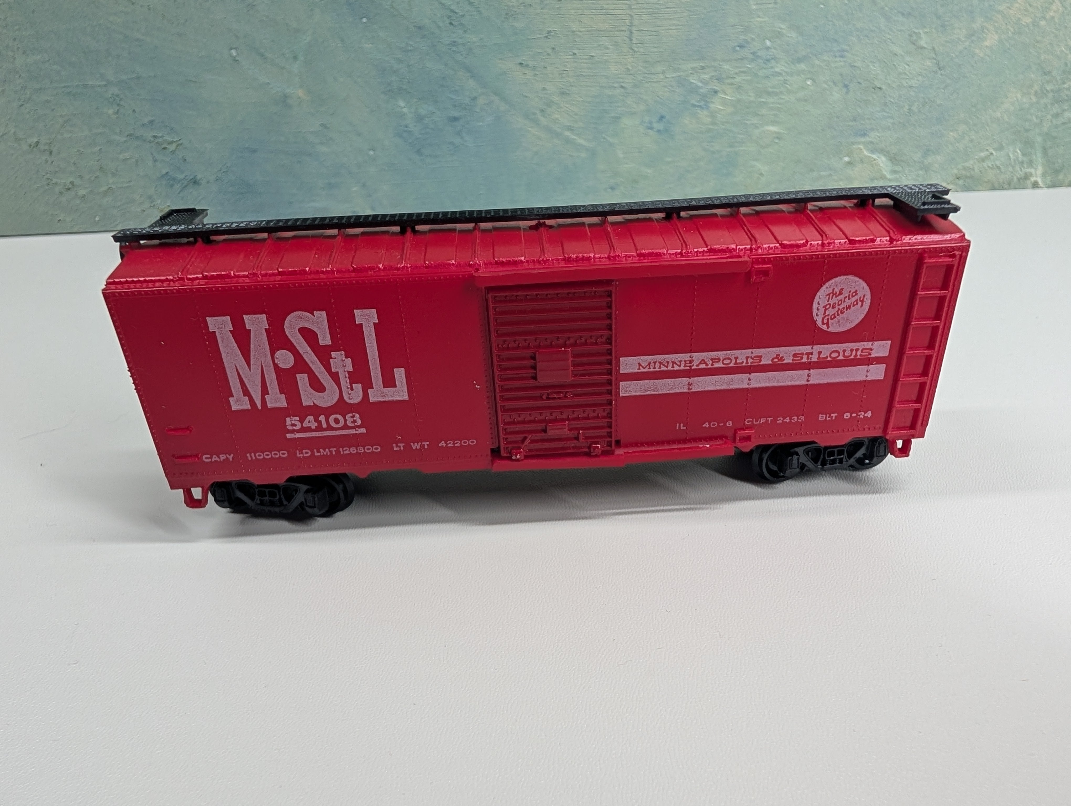 USED AHM HO Scale 40' Box Car Minneapolis & St Louis MStL #54108