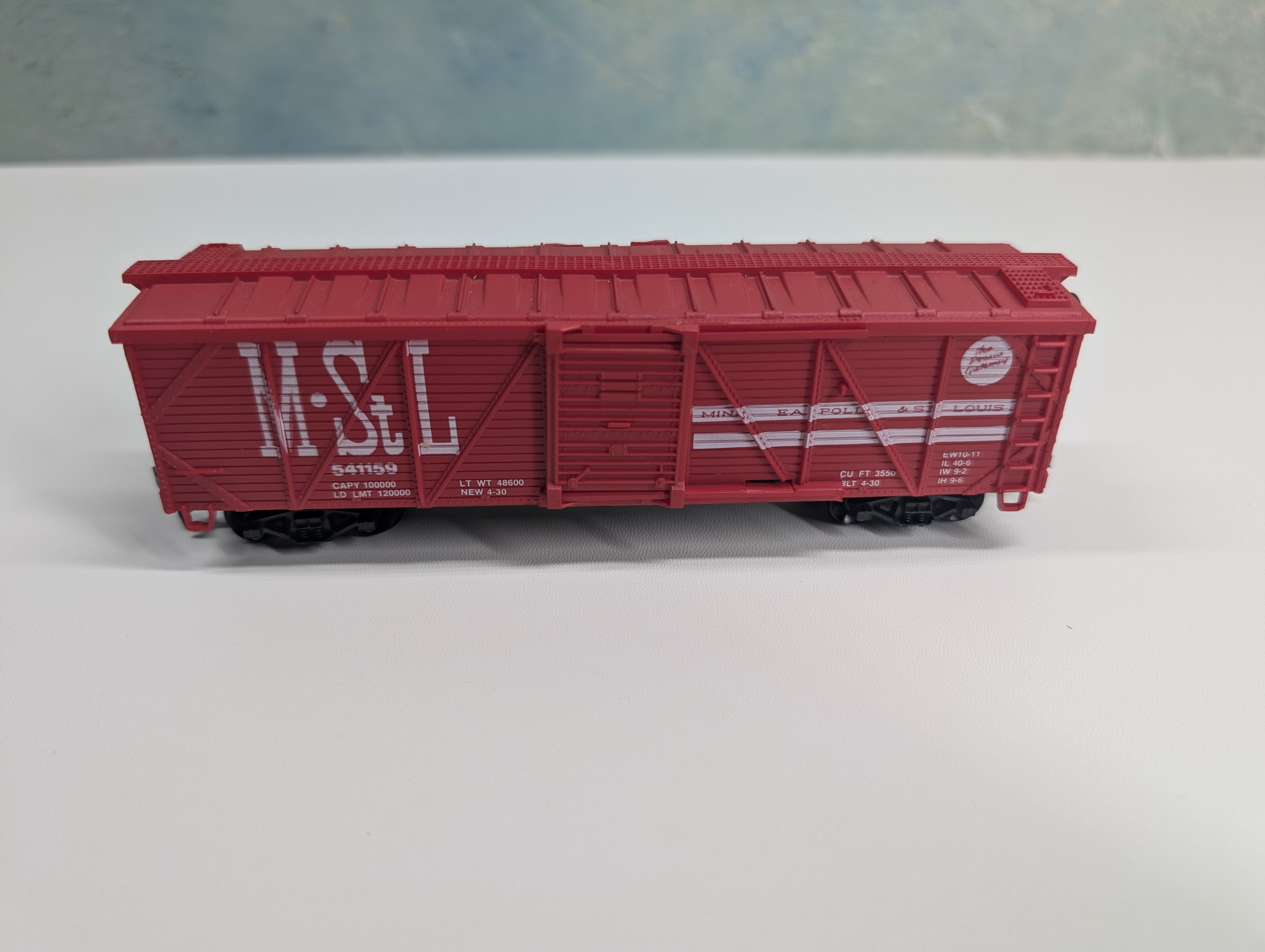 USED Life-Like HO Scale Wooden Box Car Minneapolis & St Louis MStL #541159